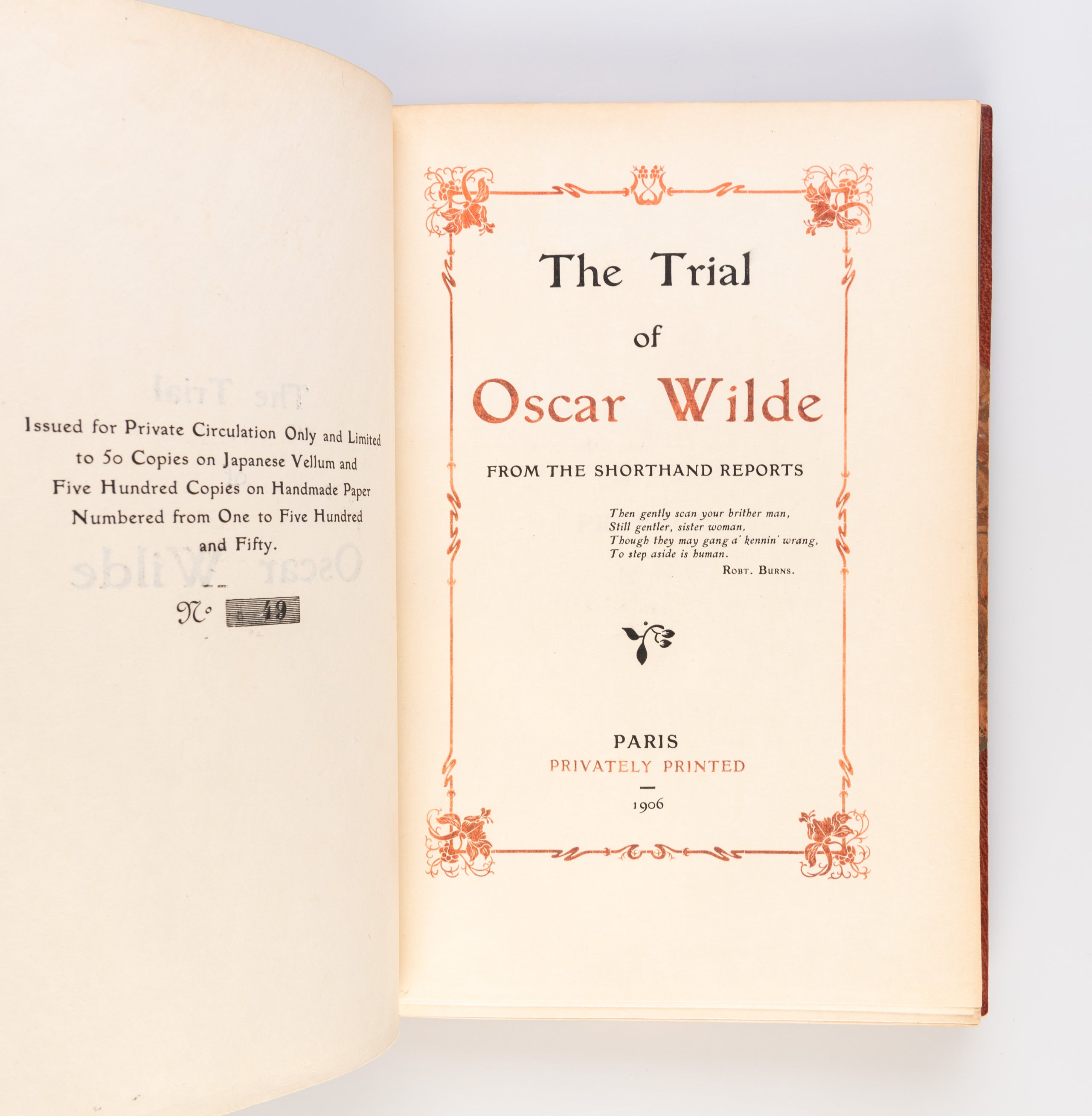 The Trial of Oscar Wilde from Shorthand Reports.