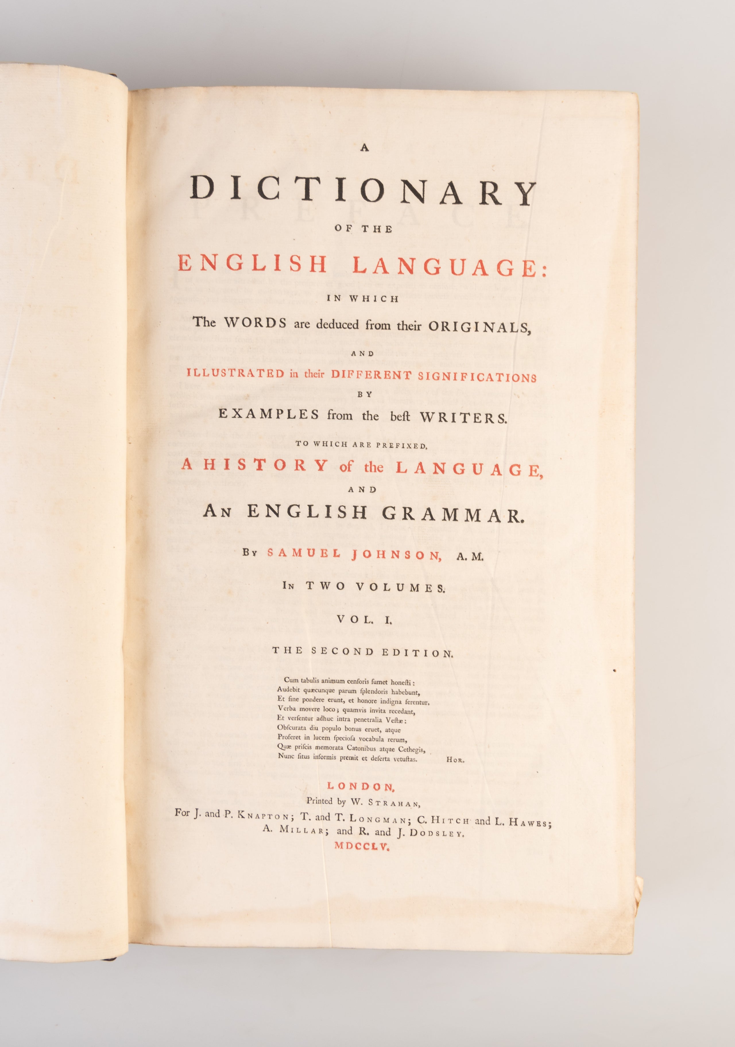 A Dictionary of the English Language...