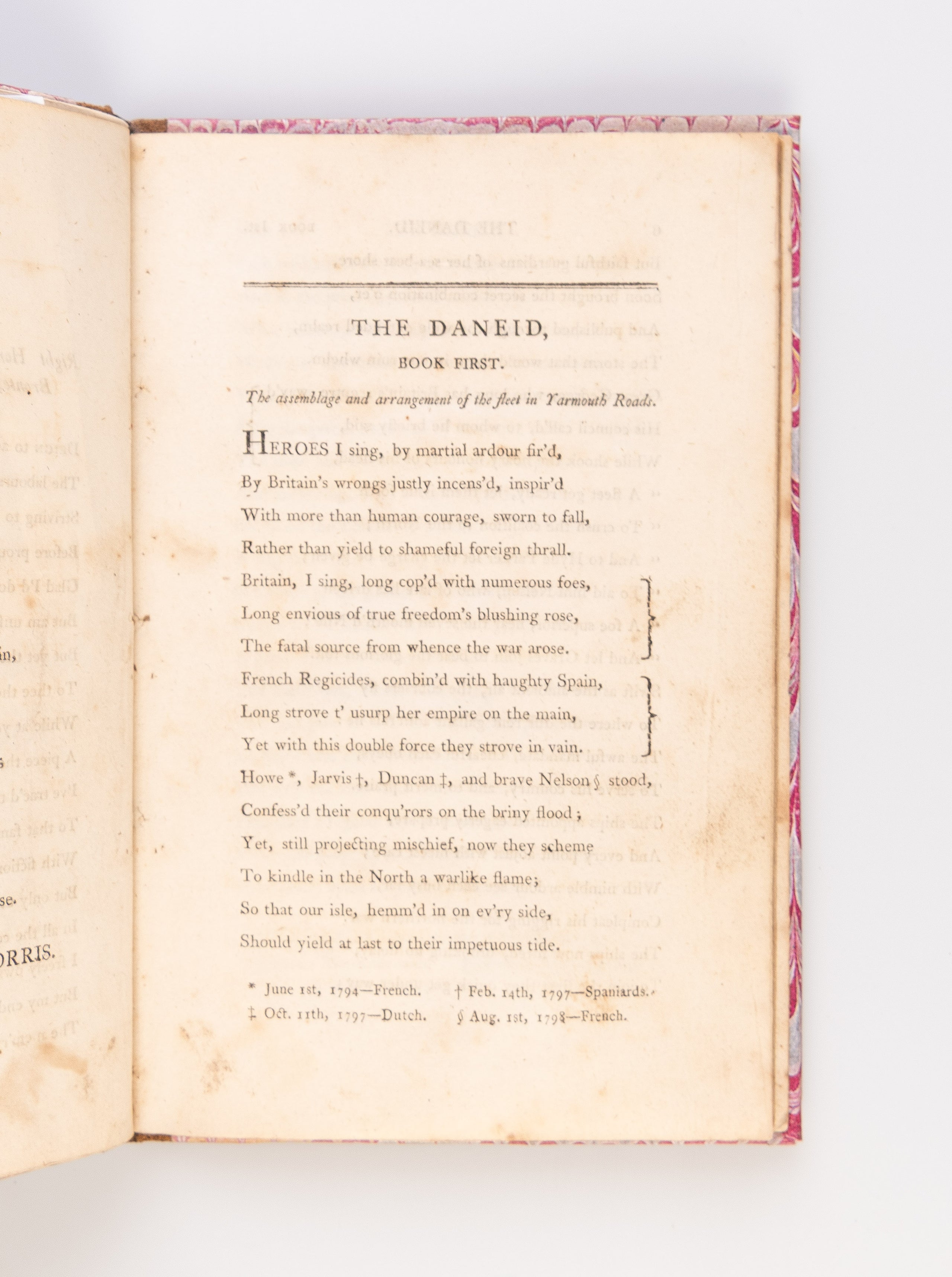 The Daneid, an Epic Poem, in four Books. Written on board his Majesty’s ship La Desirée.