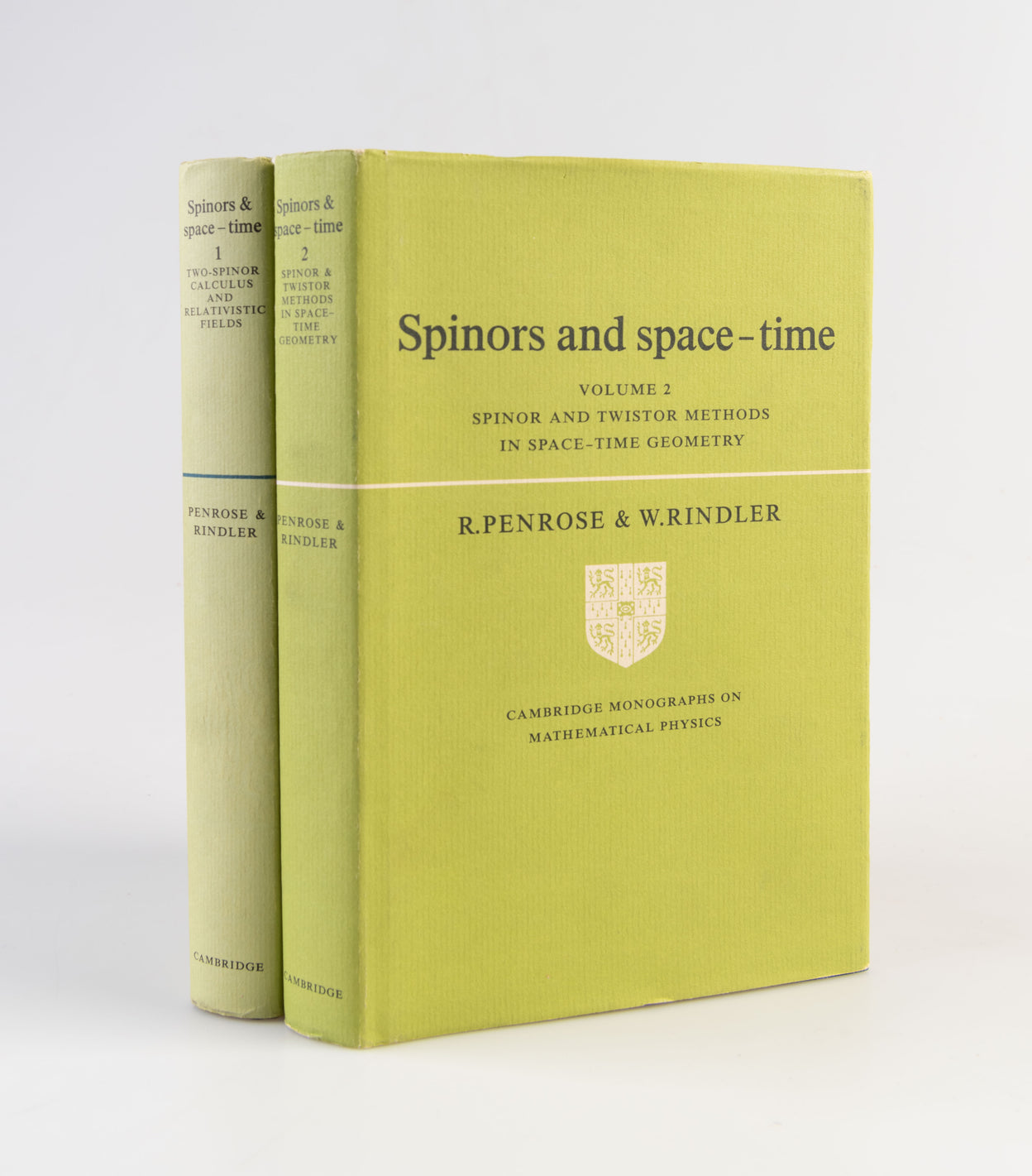 Spinors and Space-Time. Volume 1: Two-spinor calculus and relativistic fields. Volume 2: Spinor and twistor methods in space-time geometry.