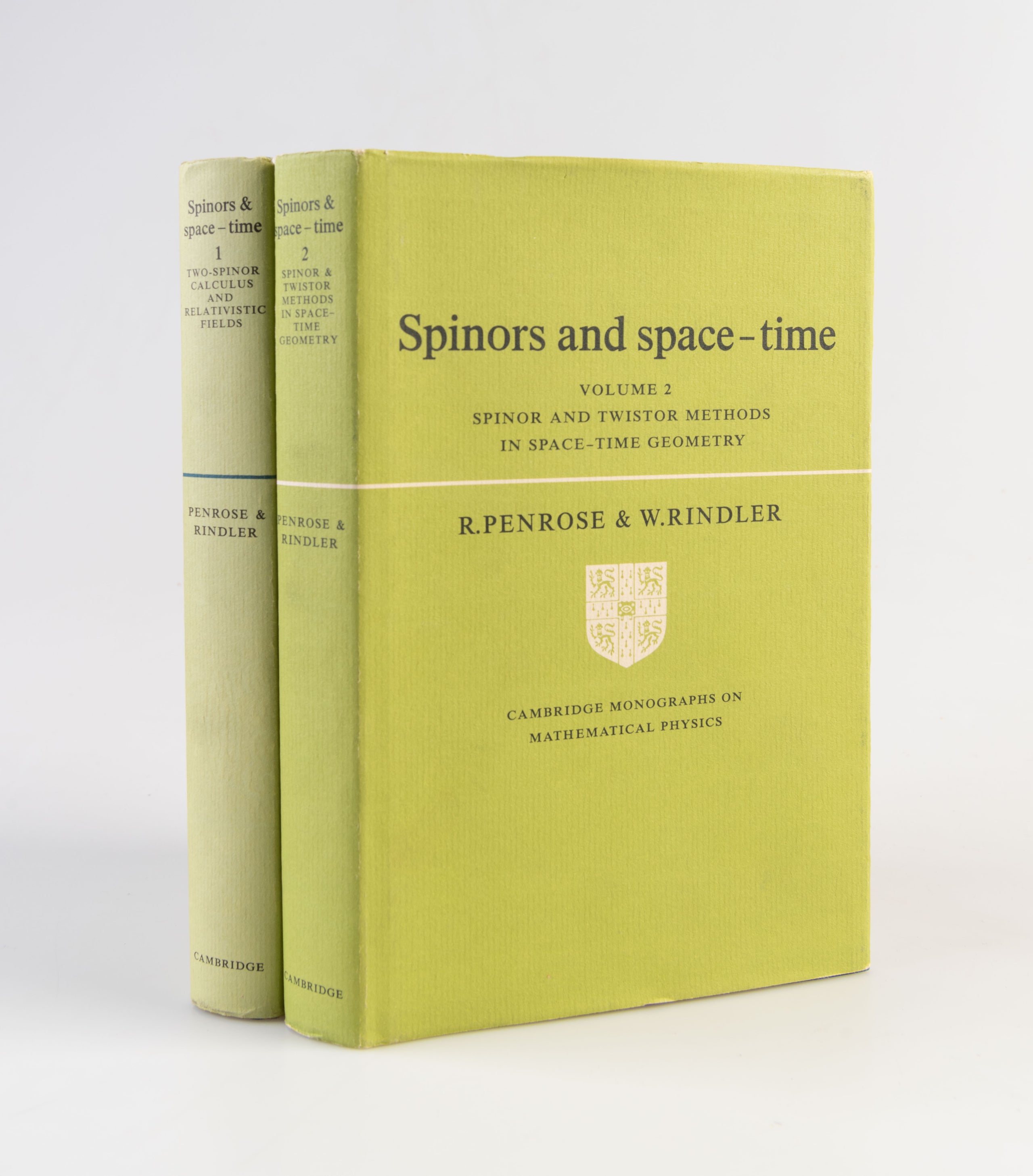 Spinors and Space-Time. Volume 1: Two-spinor calculus and relativistic fields. Volume 2: Spinor and twistor methods in space-time geometry.