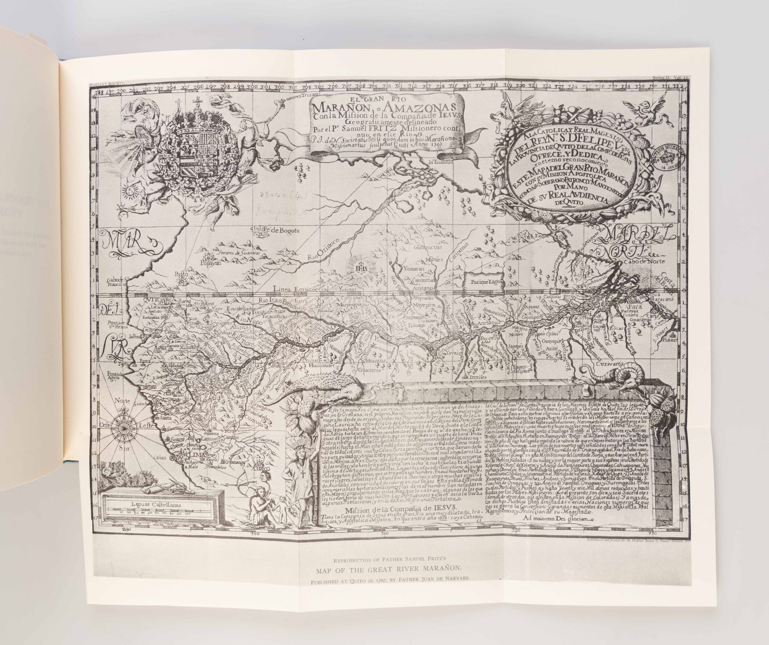 Journal of the Travels and Labours of Father Samuel Fritz in the River of the Amazons between 1686 and 1723.