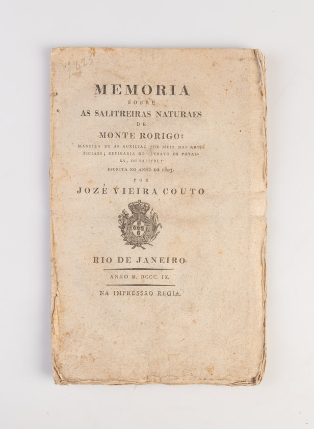 Memoria sobre as salitreiras naturaes de Monte Rorigo:
