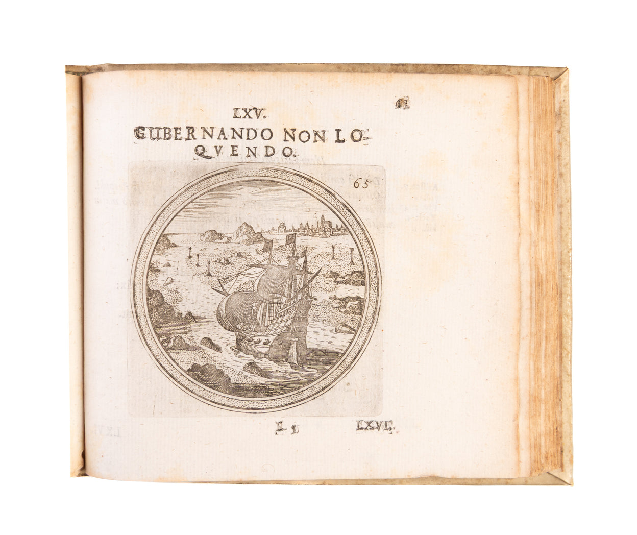 Emblematum Ethico-Politicorum Centuria. Une centaine d'Emblêmes morales & politiques... Hundert Sitten- und Politische Sinnen-Bilder in Kupffer entworffen von Matth. Merian.
Frankfurt, Thomas Michael Götz, 1698