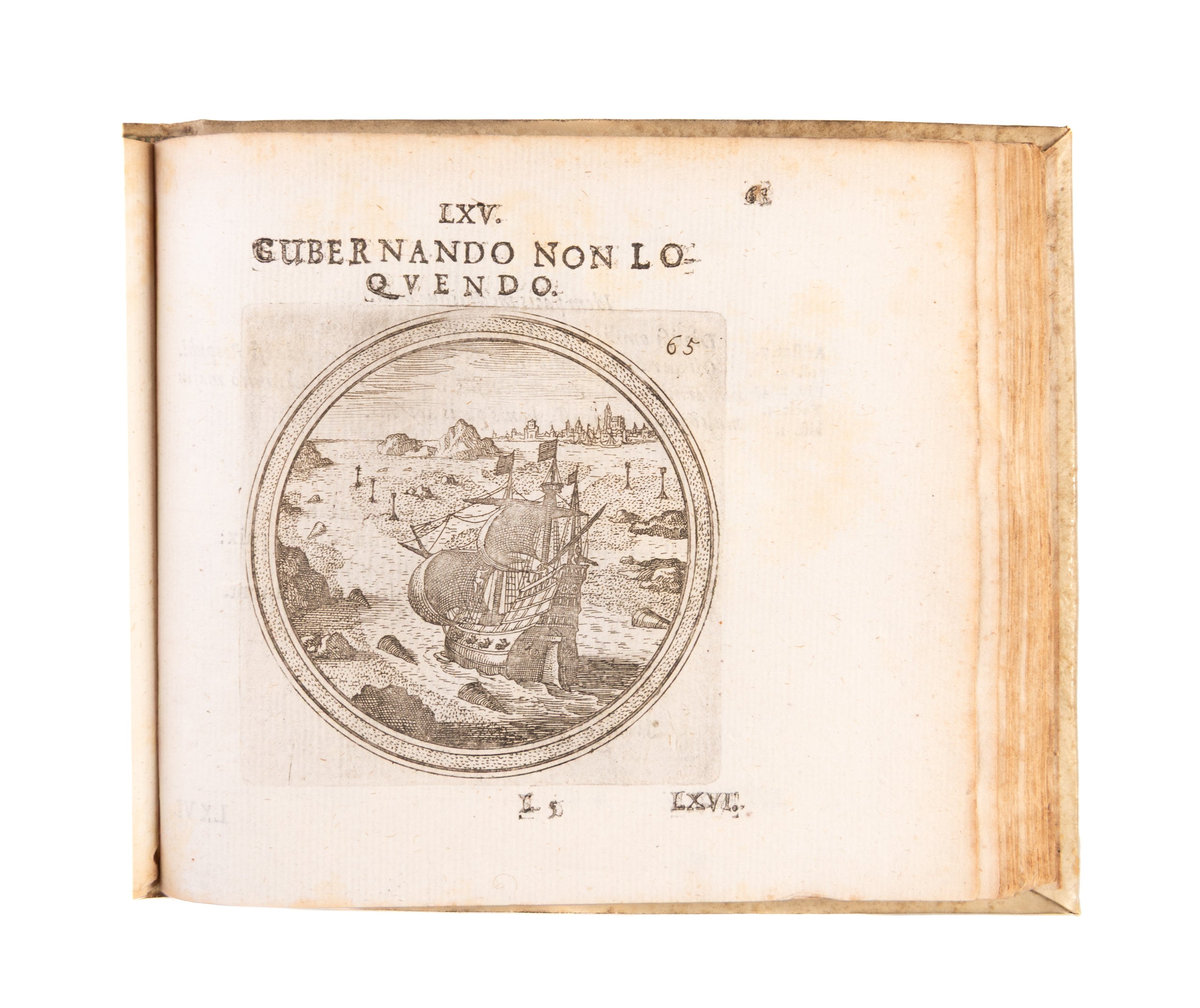 Emblematum Ethico-Politicorum Centuria. Une centaine d'Emblêmes morales & politiques... Hundert Sitten- und Politische Sinnen-Bilder in Kupffer entworffen von Matth. Merian.
Frankfurt, Thomas Michael Götz, 1698