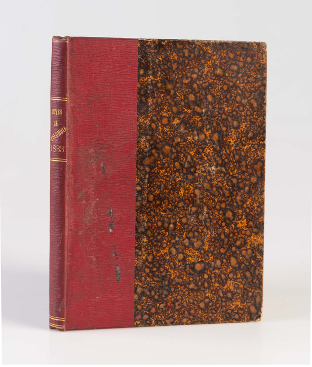 Coleccion de las leyes i decretos dados por el primer congreso constitucional de la Nueva Granada en el año de 1833.