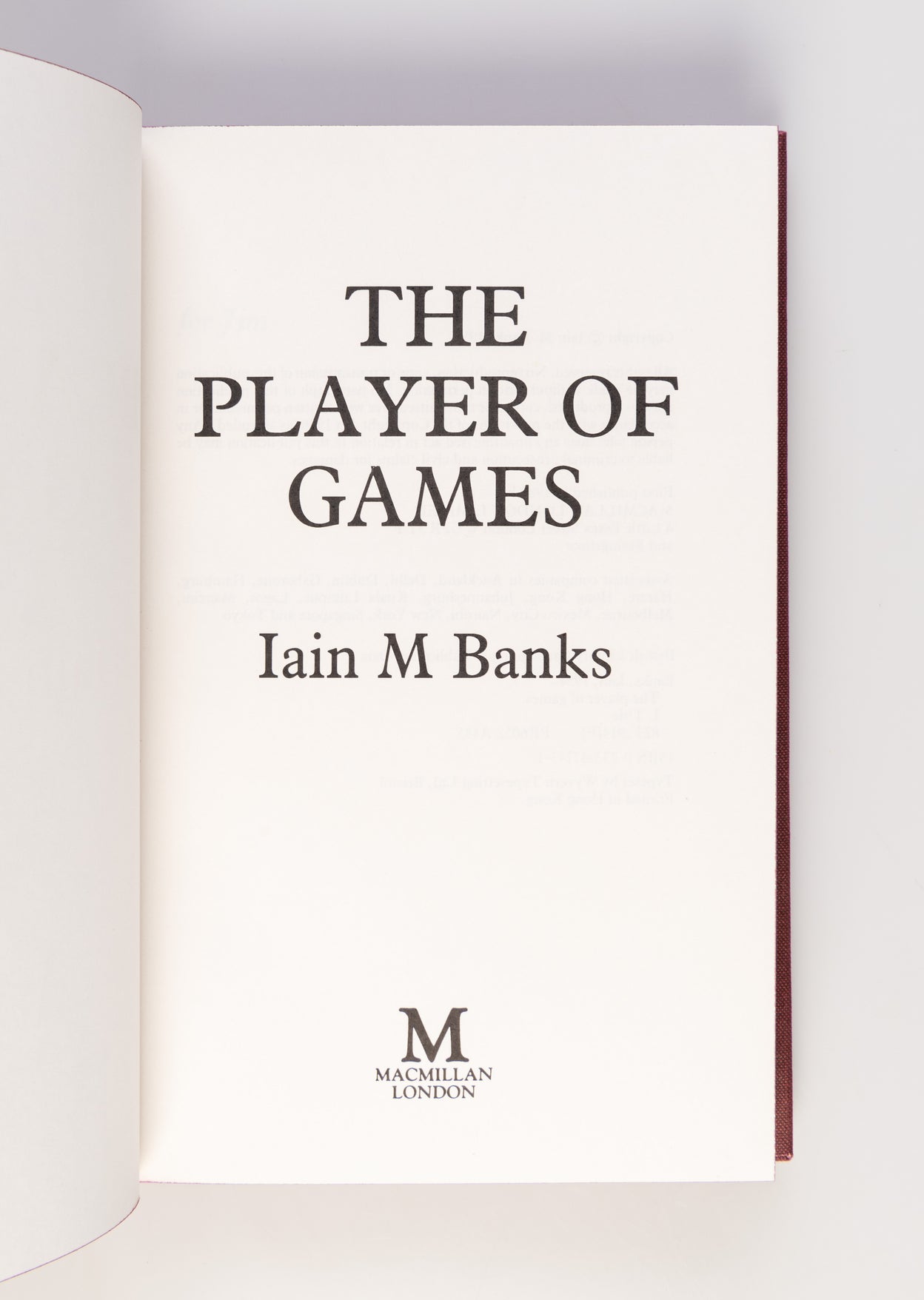 The Player of Games.