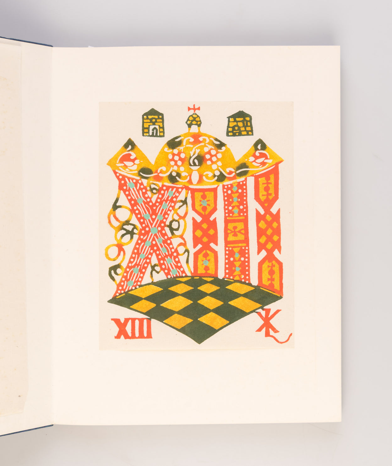Katazome torumpu-e: Su [Stencil-dyed playing cards: Numbers]