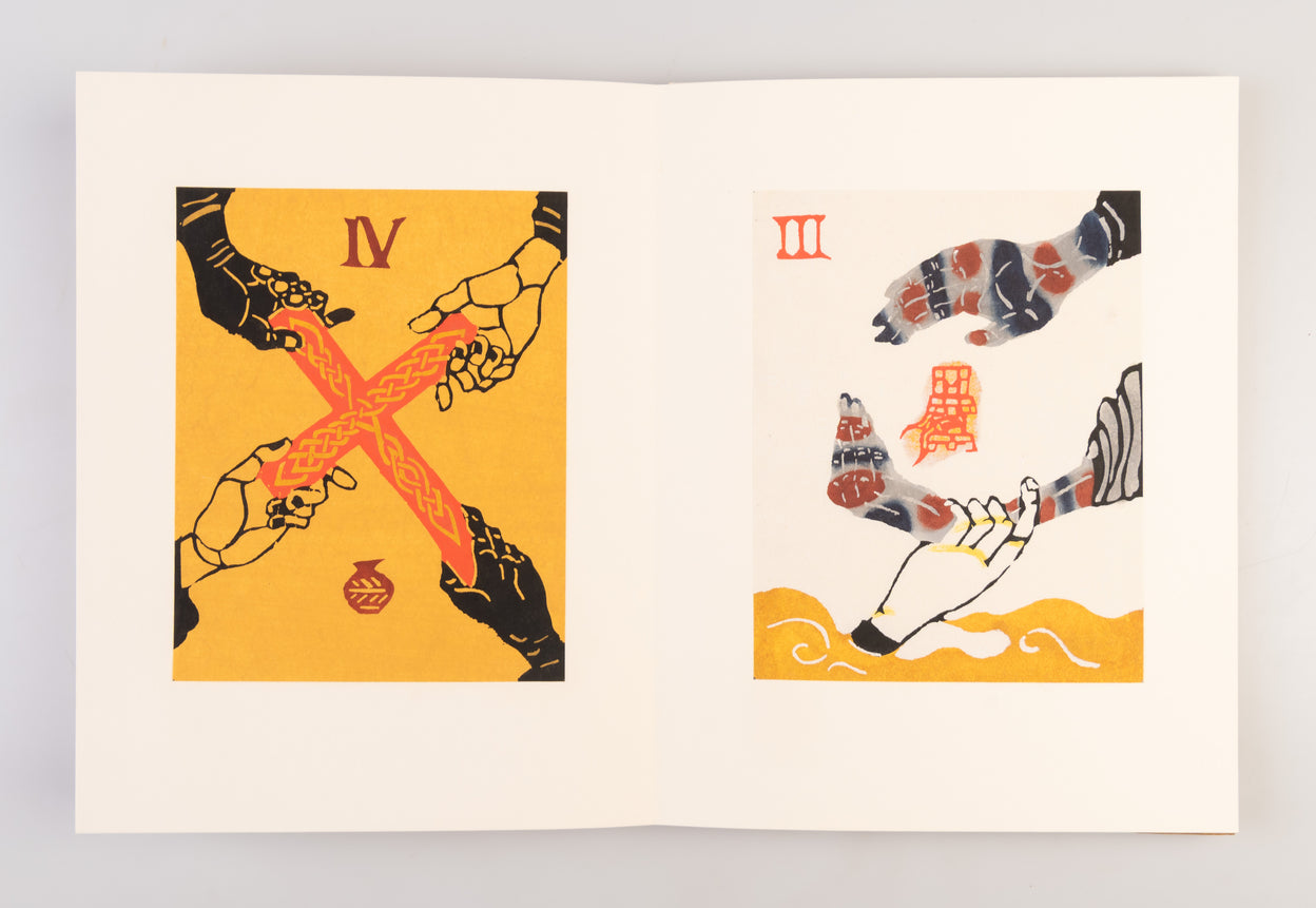 Katazome torumpu-e: Te [Stencil-dyed playing cards: Hands]