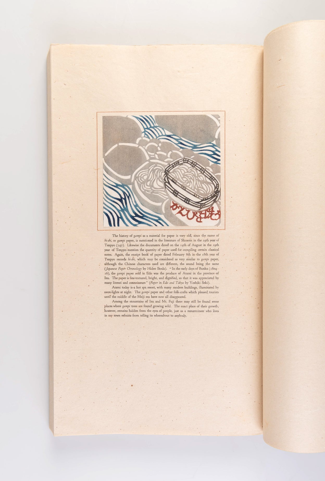 Nihon no kami: higashi nihon • nishi nihon [Japanese paper: Eastern and Western Japan]