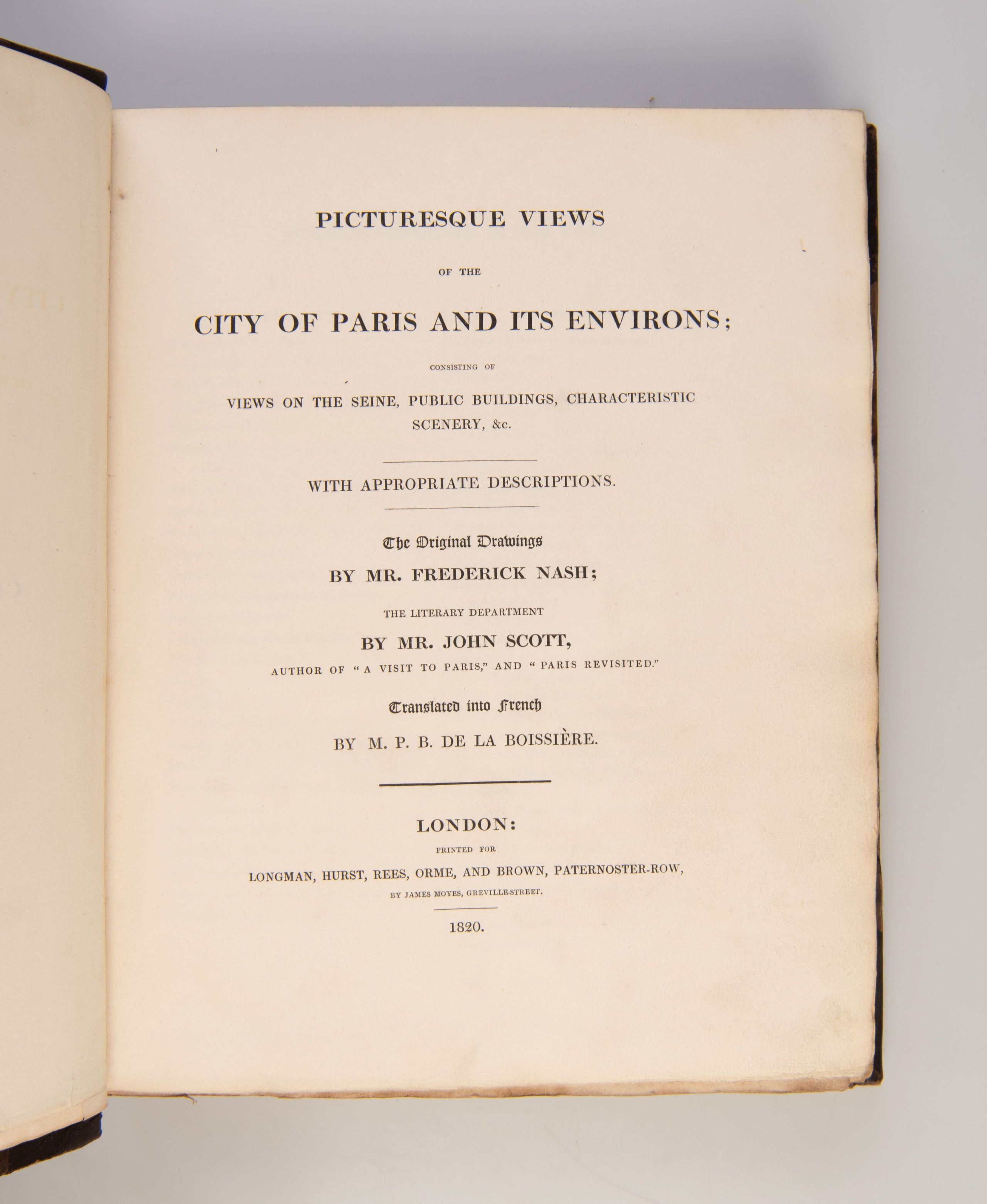 Picturesque Views of the City of Paris and its Environs;