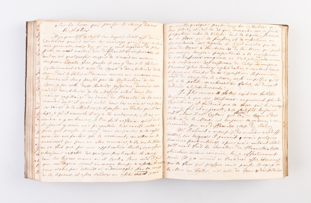 [Miscellany of medical notes on blood flow and circulation]
