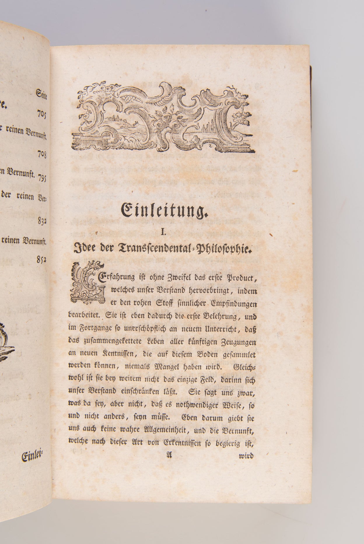 Critik der reinen Vernunft.