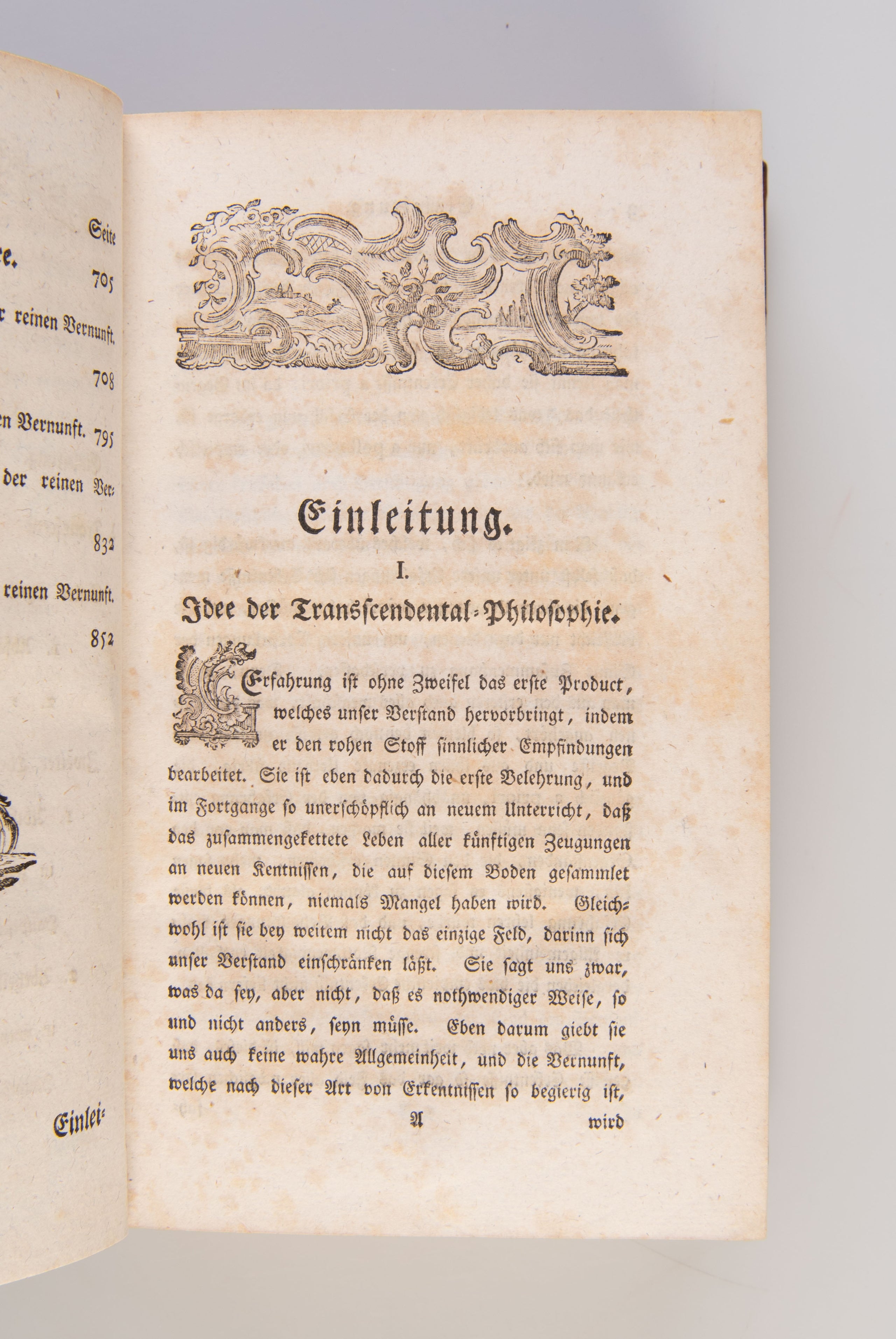 Critik der reinen Vernunft.