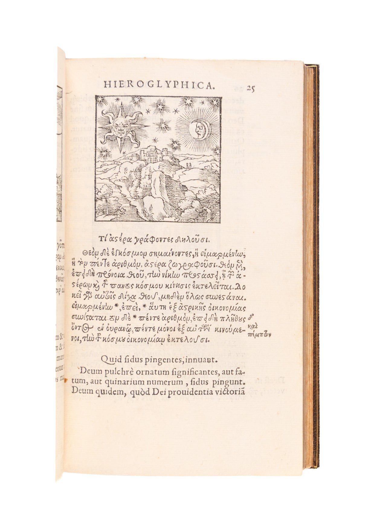 (Title in Greek, then:) De sacris notis & sculpturis duo.
Paris, Jacob Kerver (colophon: G. Morel),