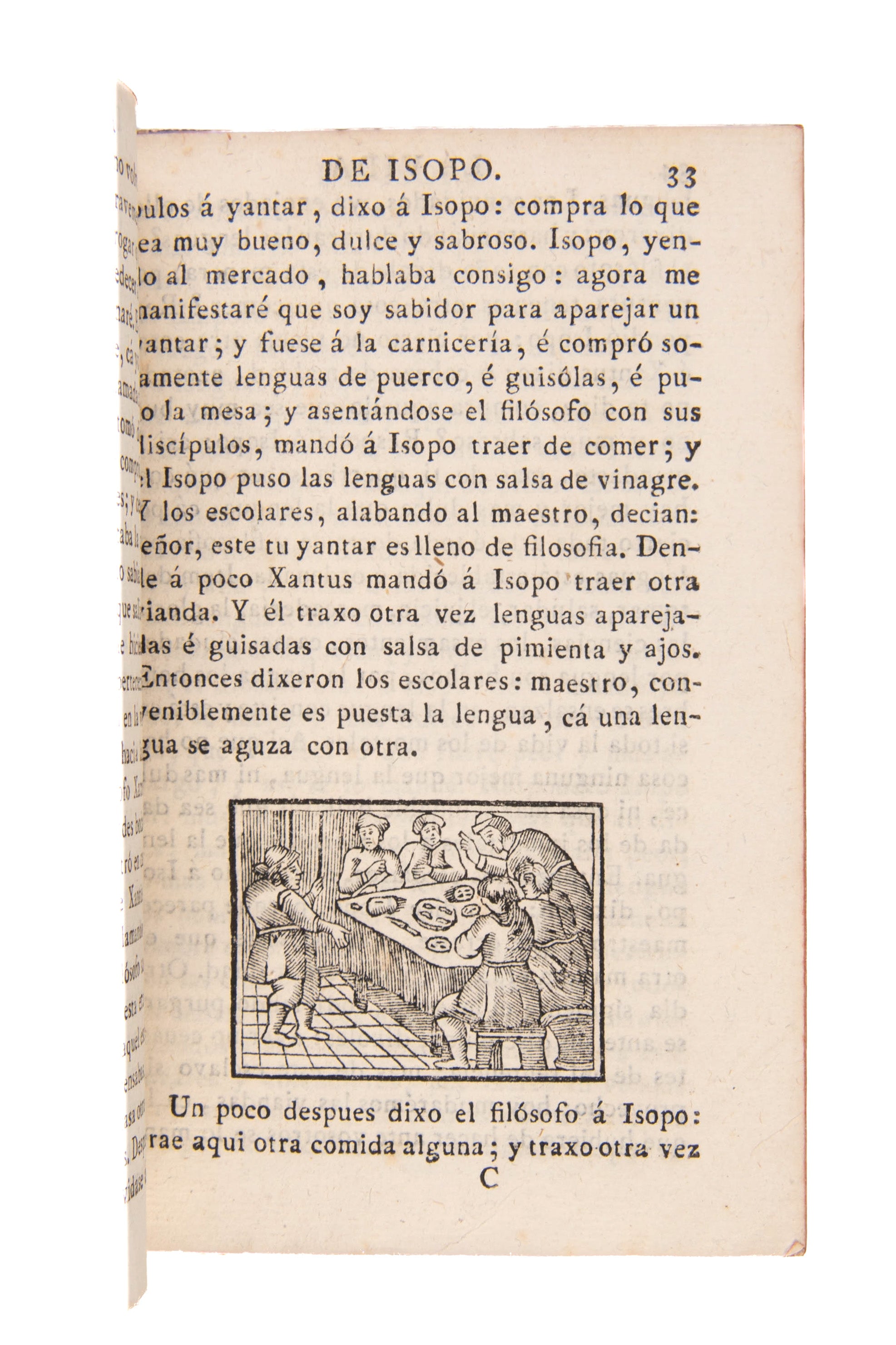 Fabulas de la vida del sabio y clarísimo fabulador Isopo. 
Madrid, widow of Barco Lopez, 1818