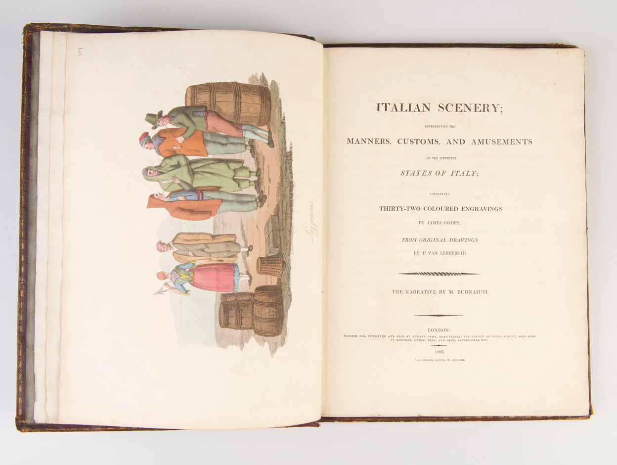 Italian Scenery; Representing the Manners, Customs, and Amusements of the Different States of Italy;