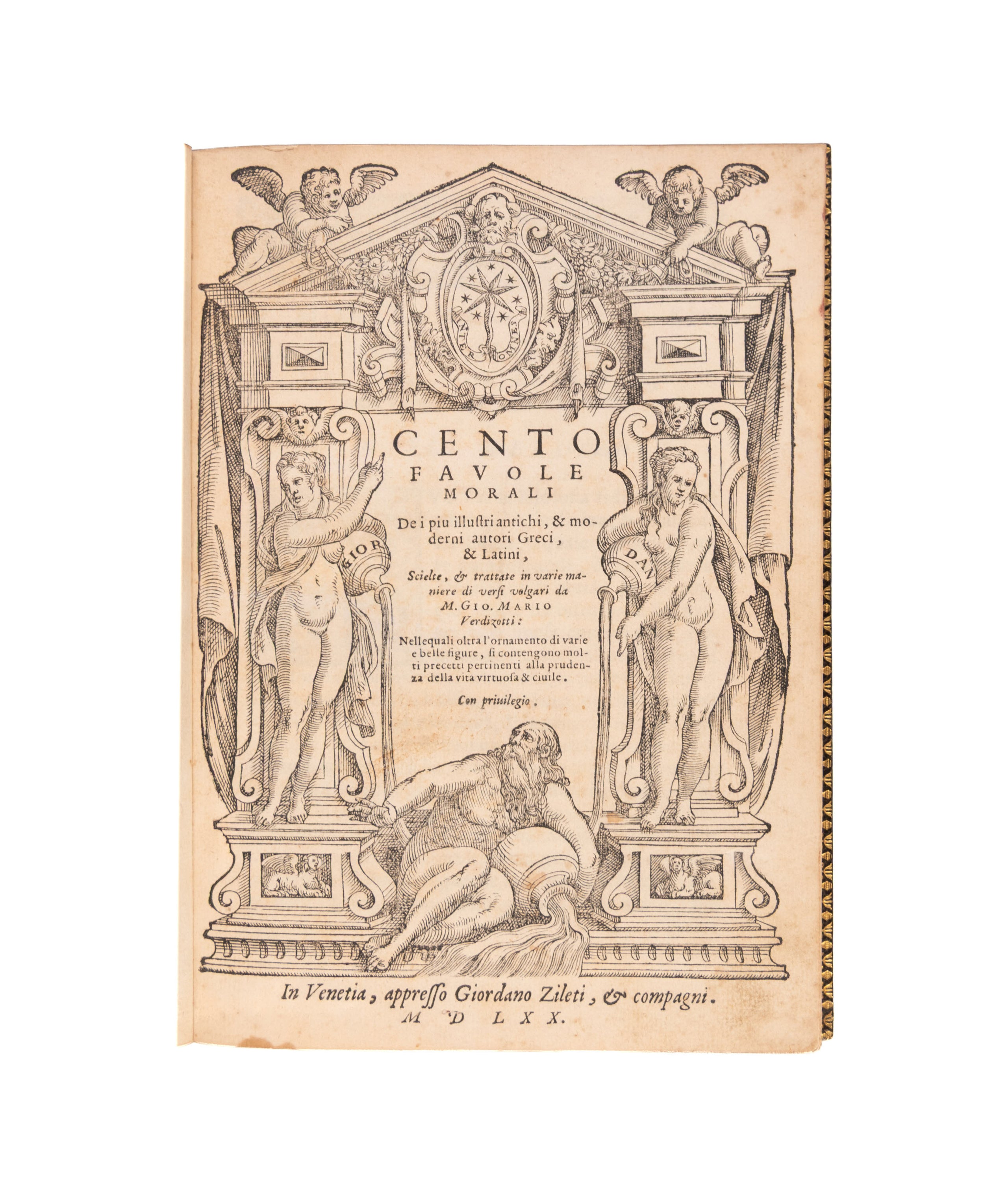 Cento favole morali de i piu illustri antichi & moderni autori Greci, & Latini.