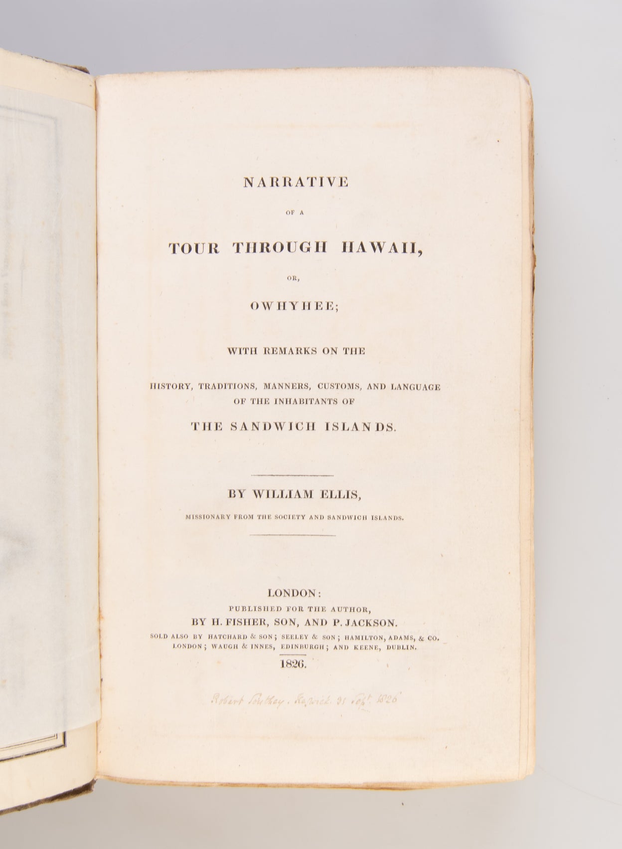 Narrative of a Tour Through Hawaii, or, Owhyhee;