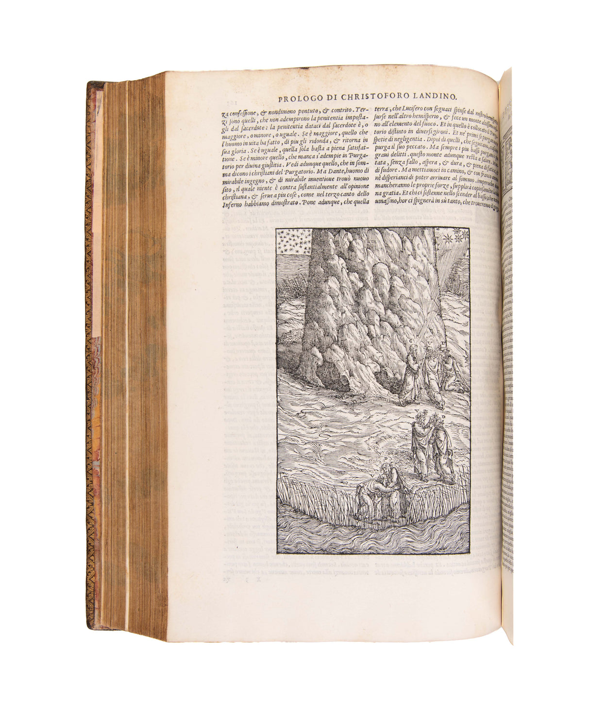 Dante con l'espositione di Christoforo Landino, et di Alessandro Vellutello sopra la sua Commedia dell'Inferno, del Purgatorio, & del Paradiso.
