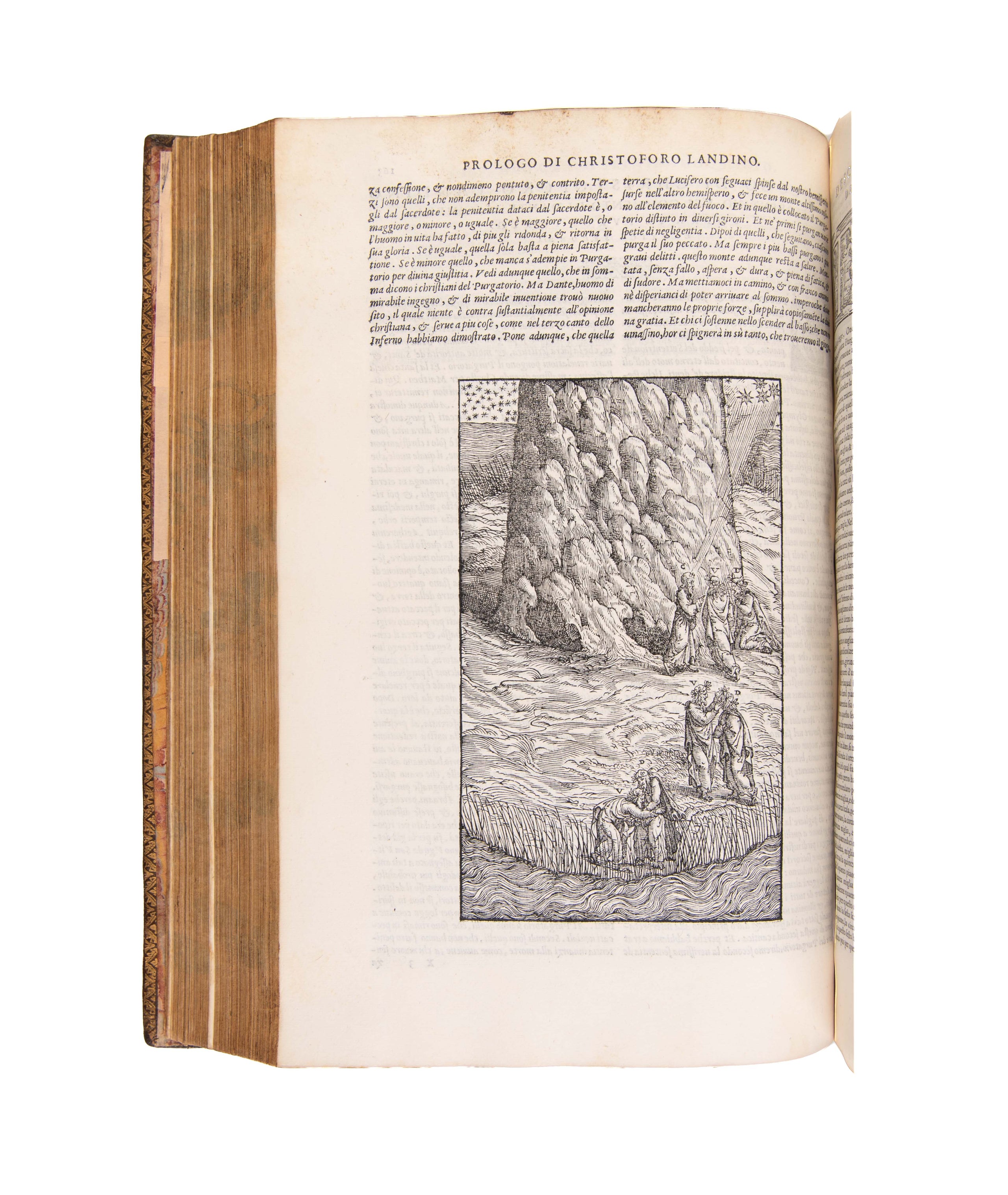 Dante con l'espositione di Christoforo Landino, et di Alessandro Vellutello sopra la sua Commedia dell'Inferno, del Purgatorio, & del Paradiso.