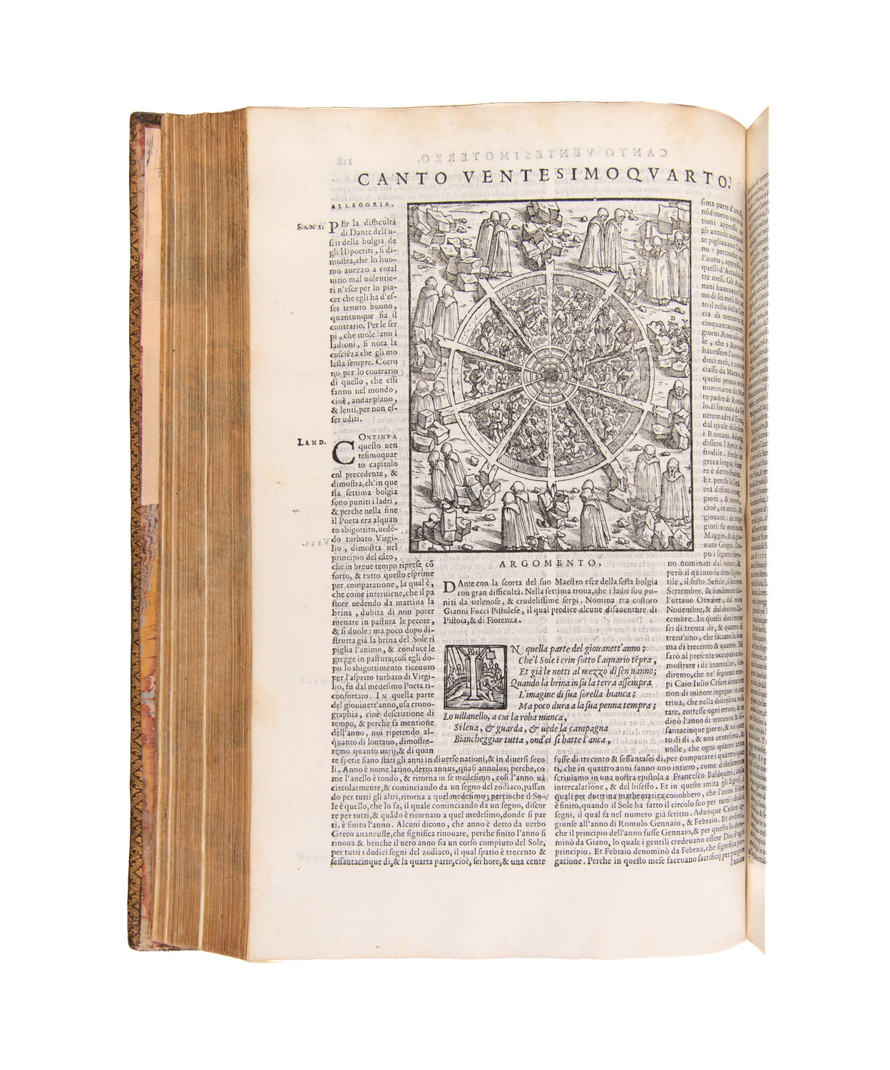 Dante con l'espositione di Christoforo Landino, et di Alessandro Vellutello sopra la sua Commedia dell'Inferno, del Purgatorio, & del Paradiso.