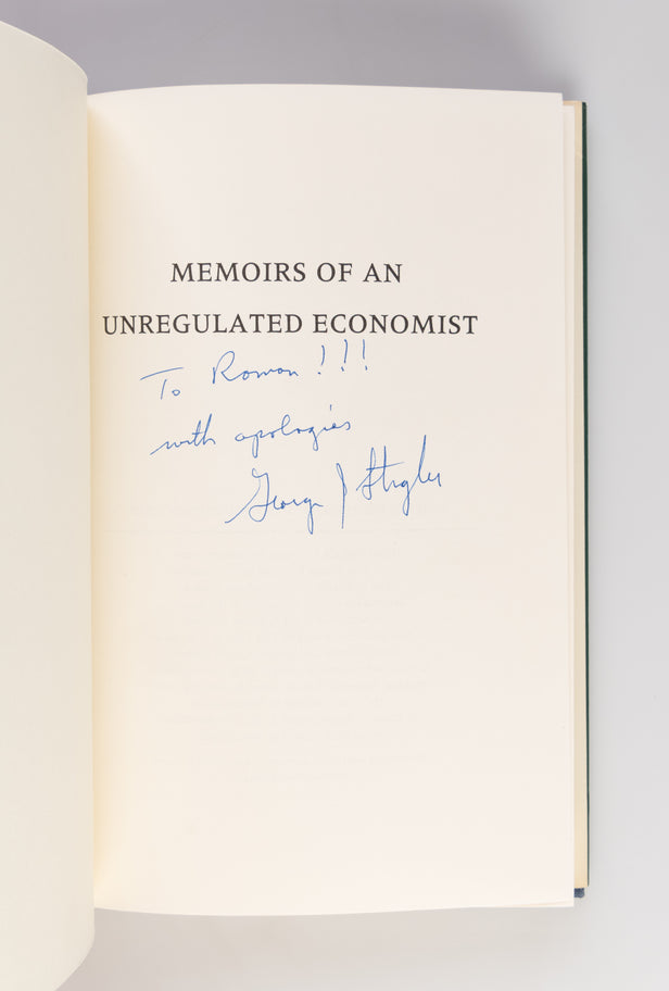 Memoirs of an Unregulated Economist.