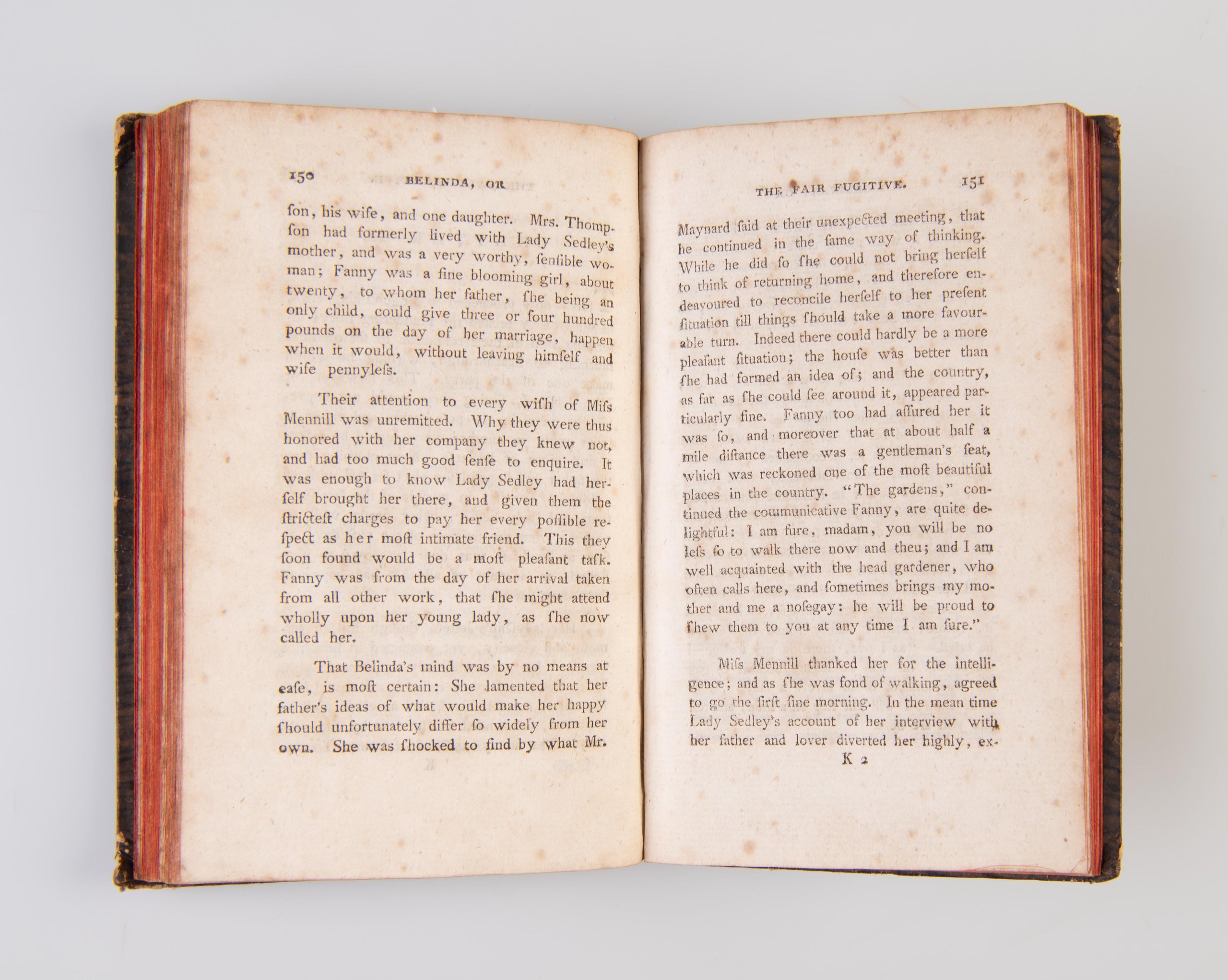 Belinda, or The Fair Fugitive. A Novel.