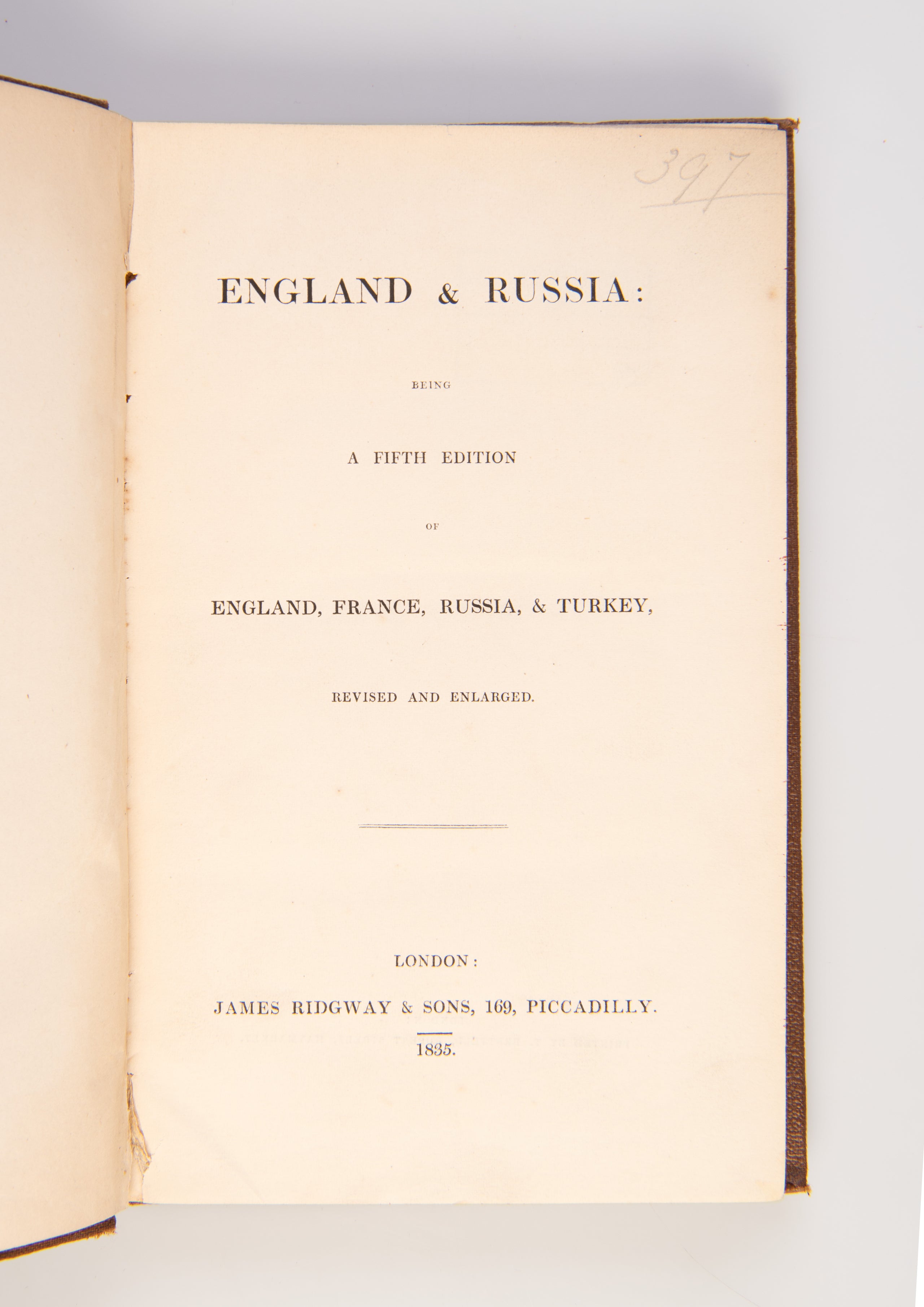 England & Russia being a Fifth Edition of England, France, Russia, & Turkey.