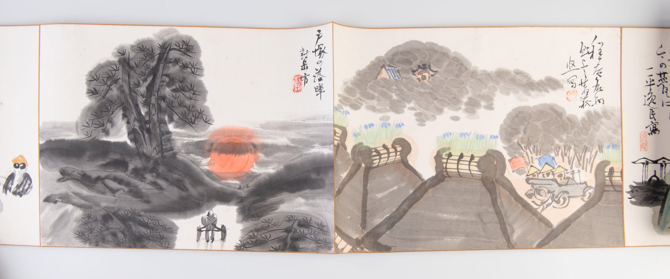 Tokaido gojusantsugi manga emaki [A Manga scroll of the 53 stations of the Tokaido].