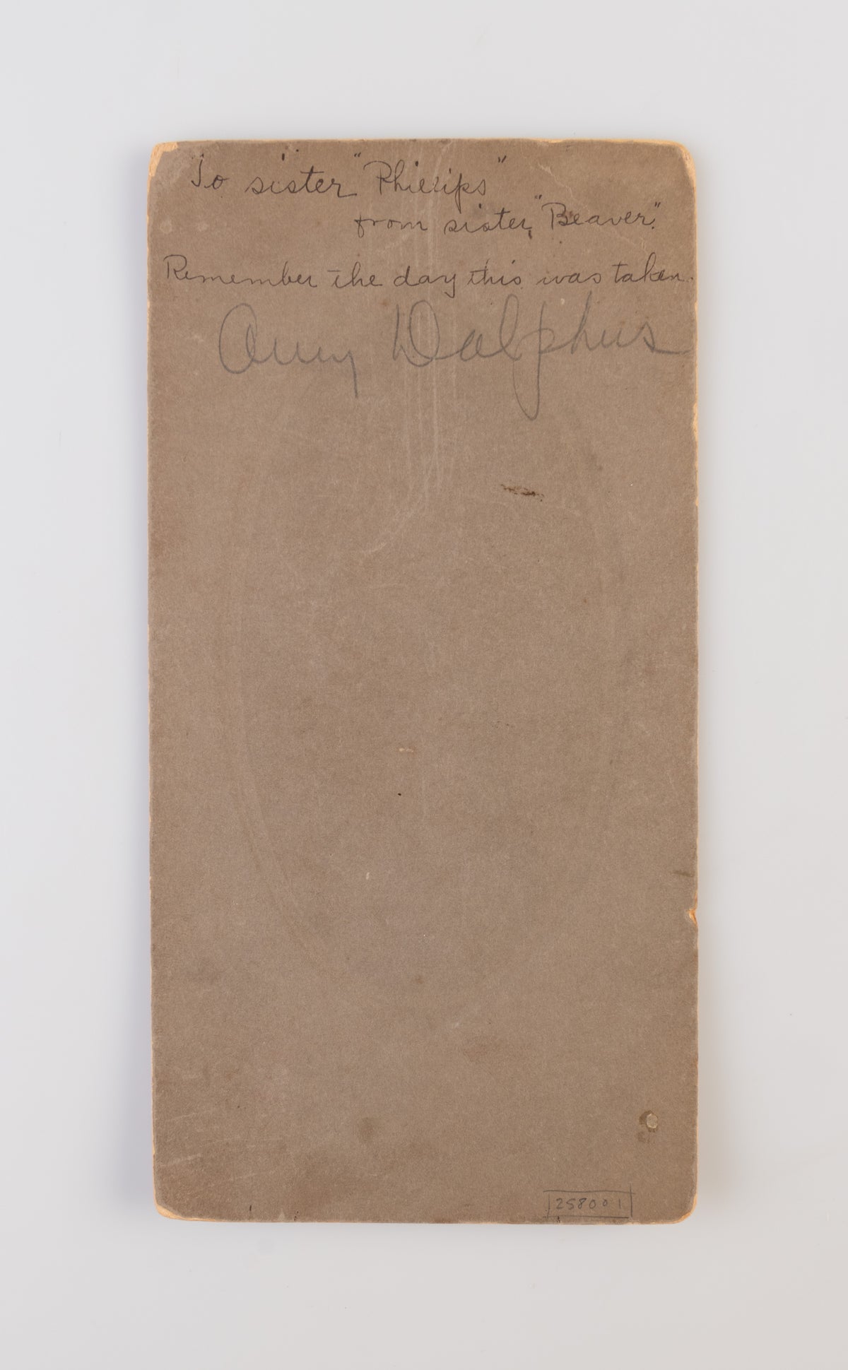 [Cabinet Card of Amy Dolphus, a Student at the Carlisle Indian School.]