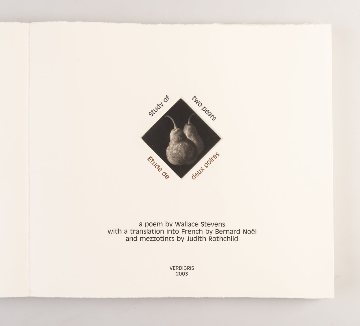 Study of Two Pears / Etude de Deux Poires