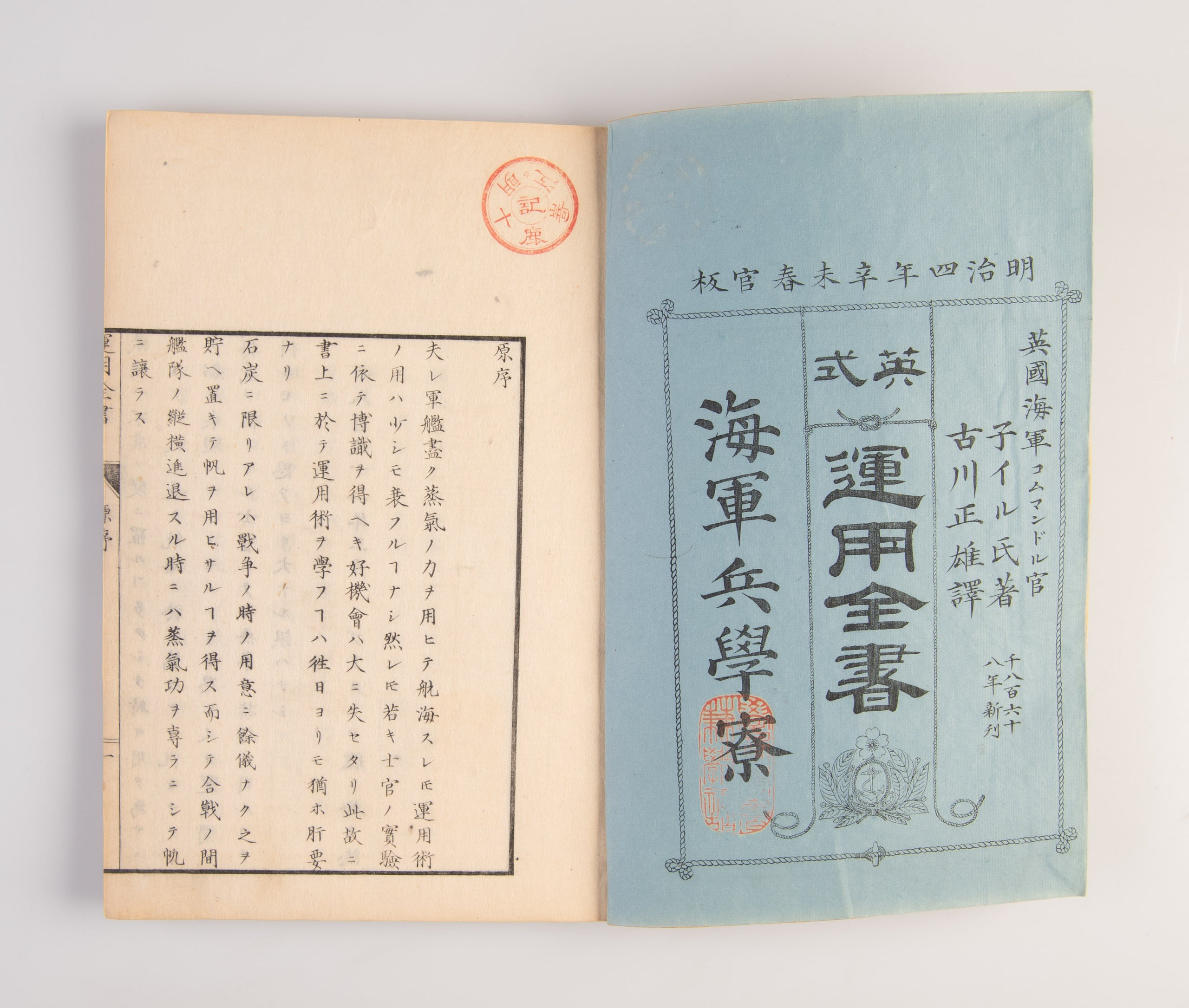 Eishiki unyou zensho [A complete English Operational Manual].
