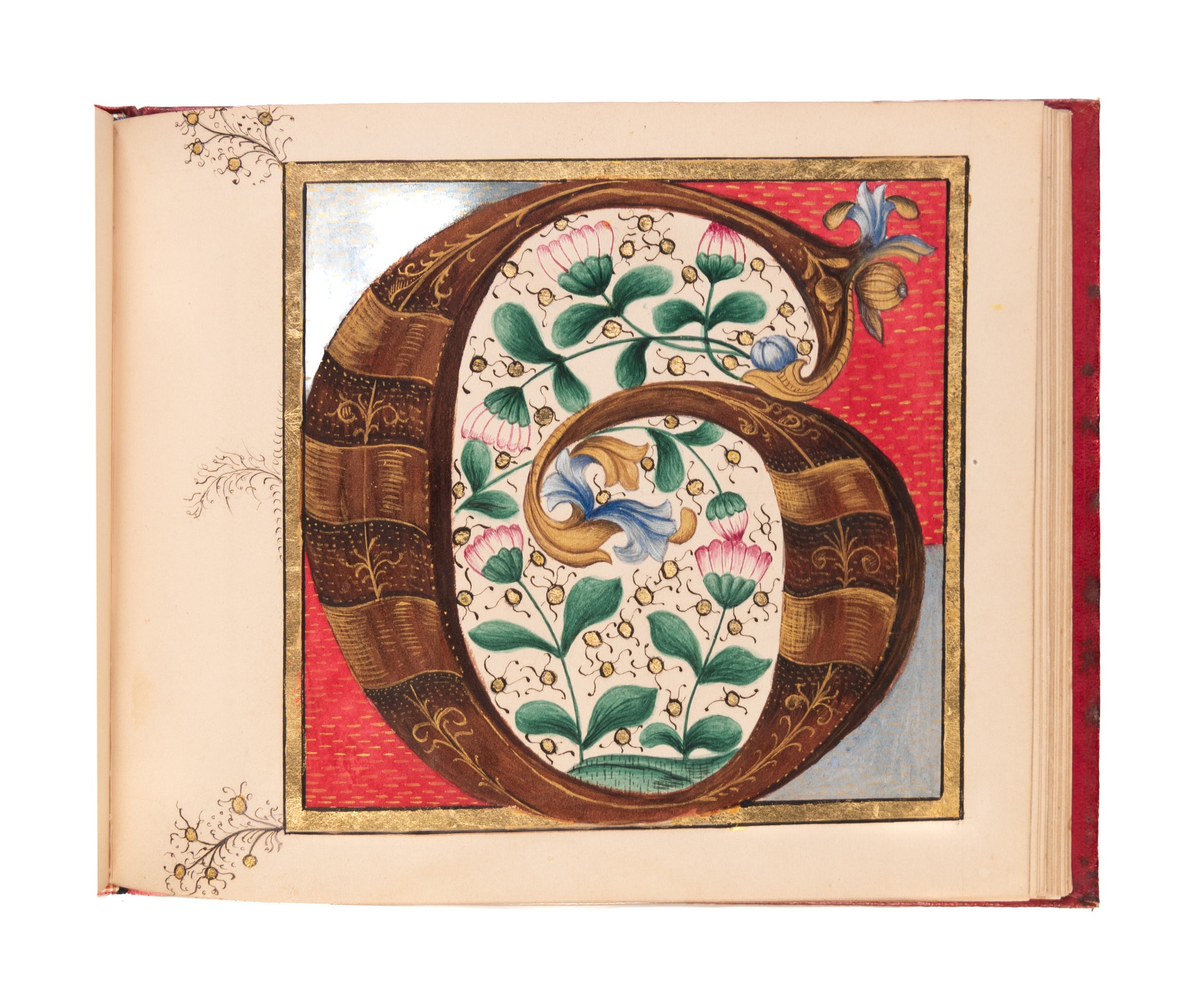 A suite of large neo-gothic illuminated initials.
[France, c. 1840-60?]