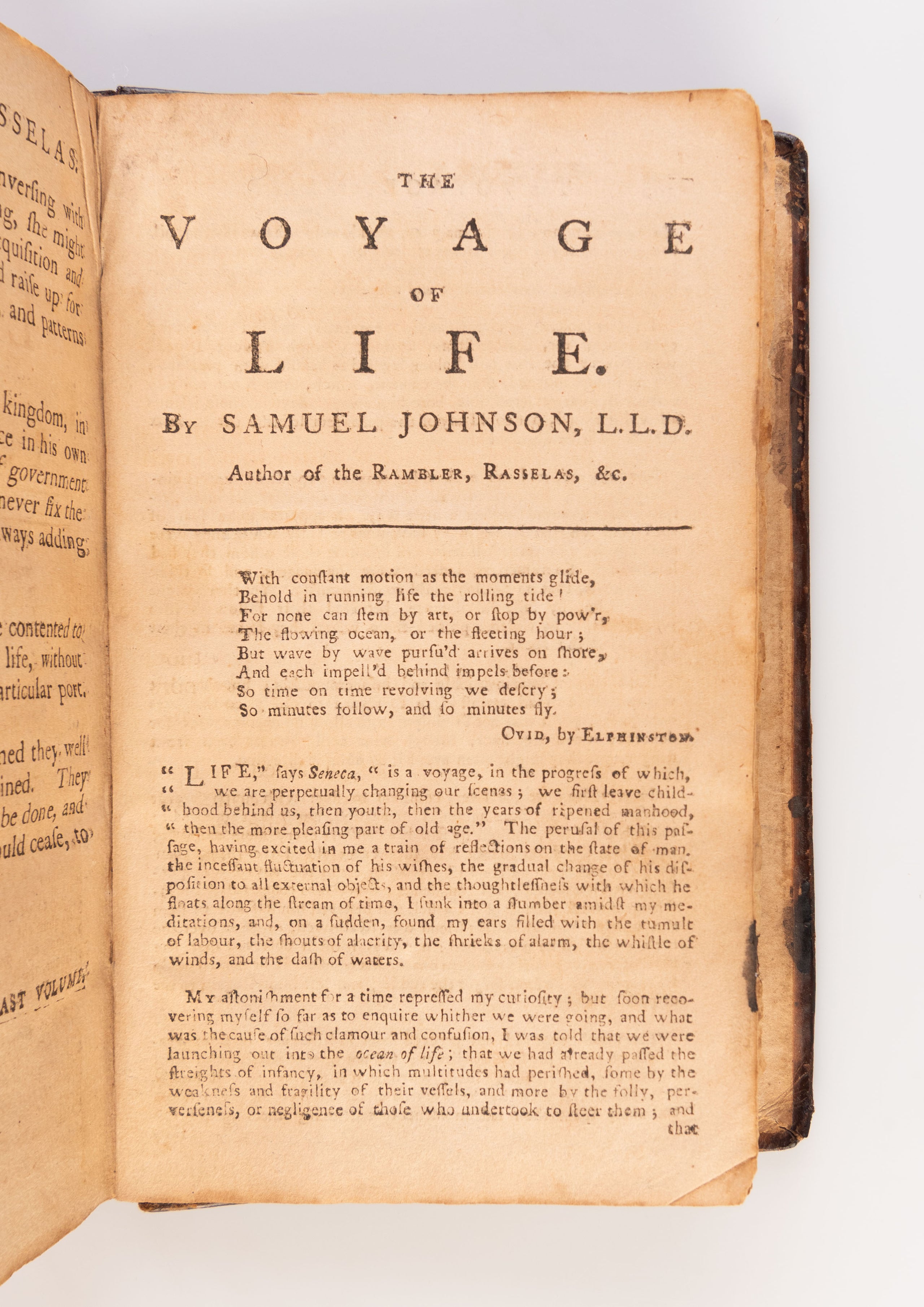 The History of Rasselas, Prince of Abissinia, An Asiatic Tale. The two volumes complete in one.