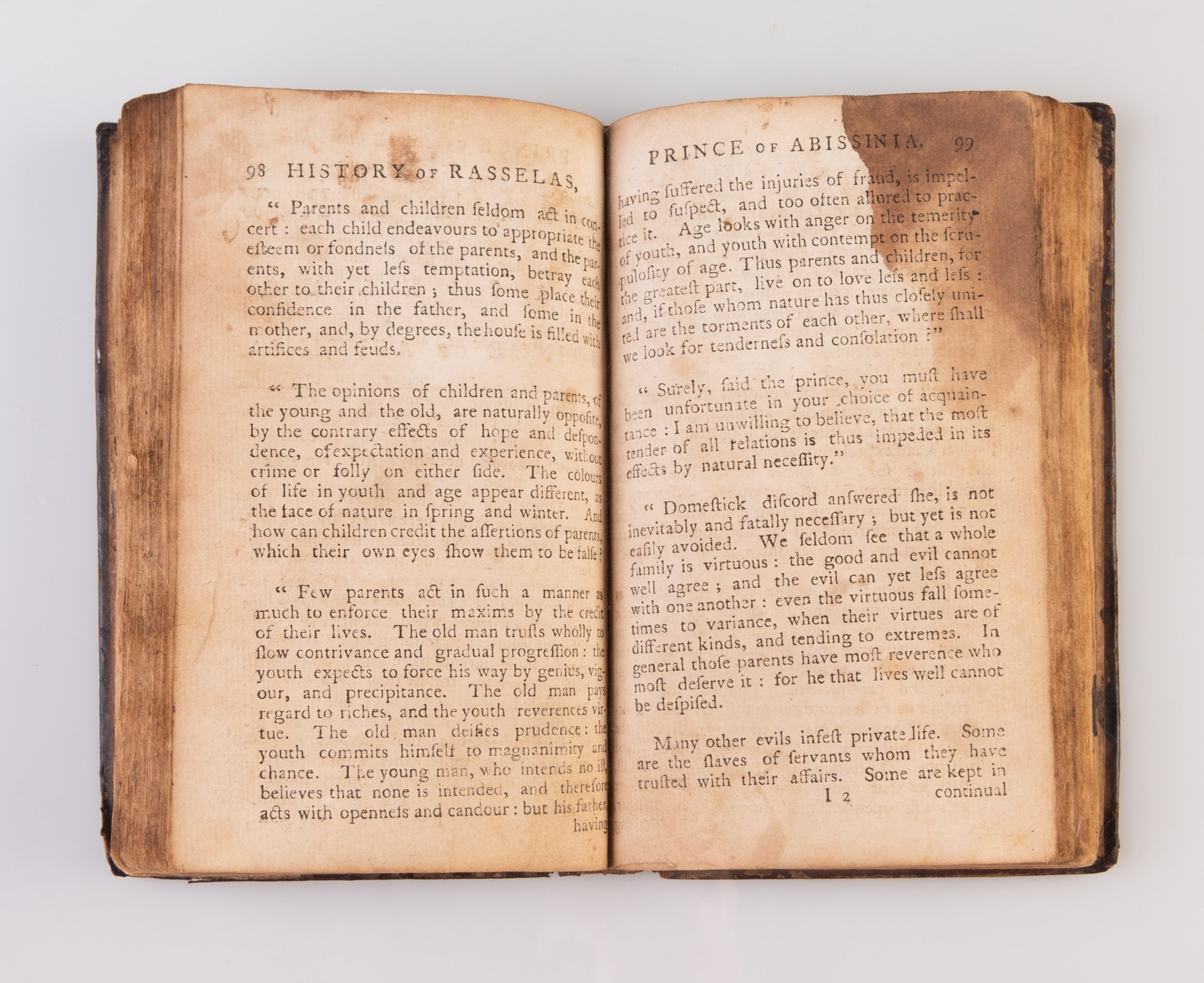 The History of Rasselas, Prince of Abissinia, An Asiatic Tale. The two volumes complete in one.