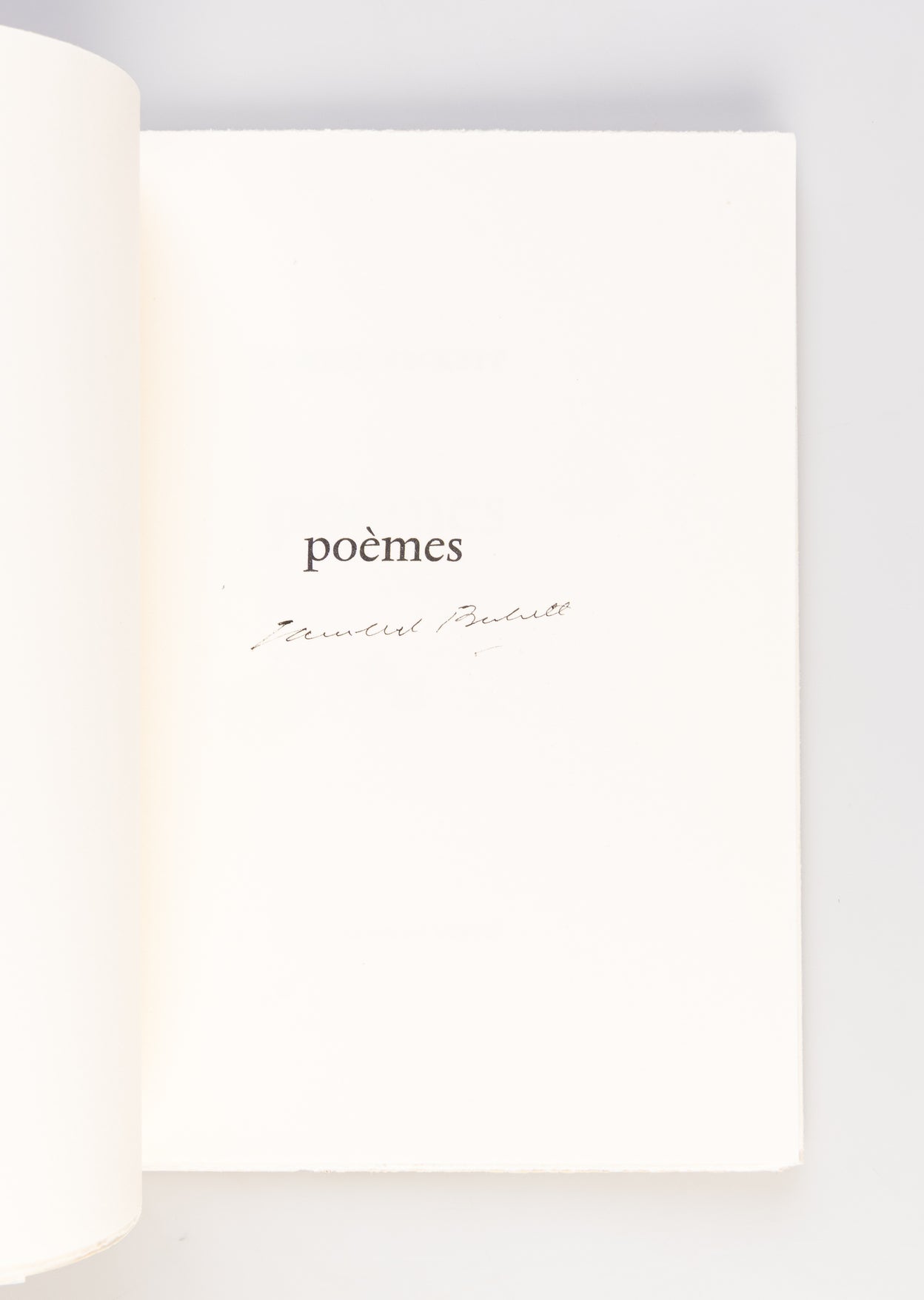 Poèmes.