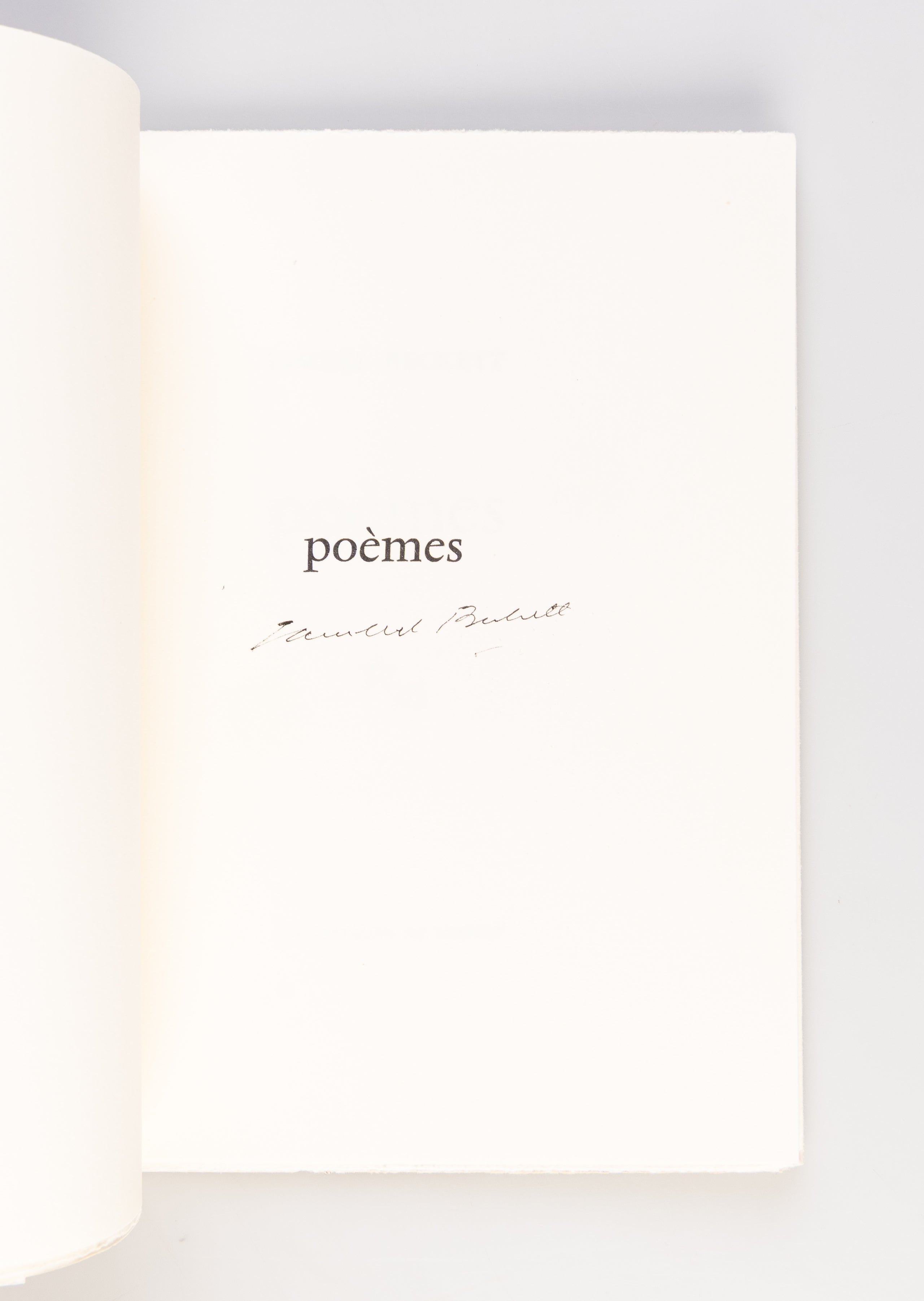 Poèmes.