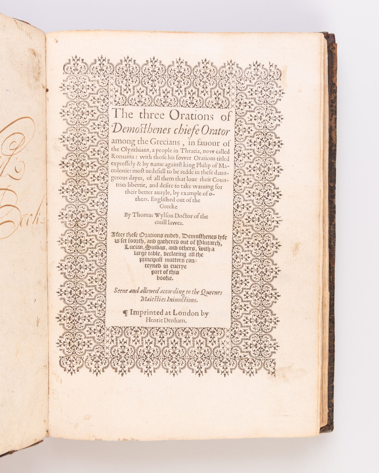 The Three Orations of Demosthenes