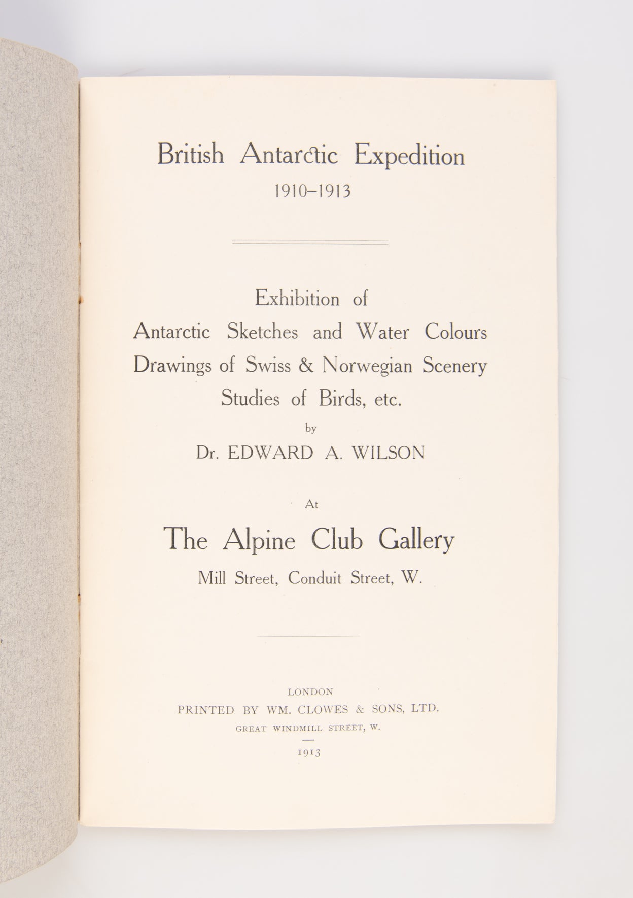 Exhibition of Antarctic Sketches and Water Colours ...