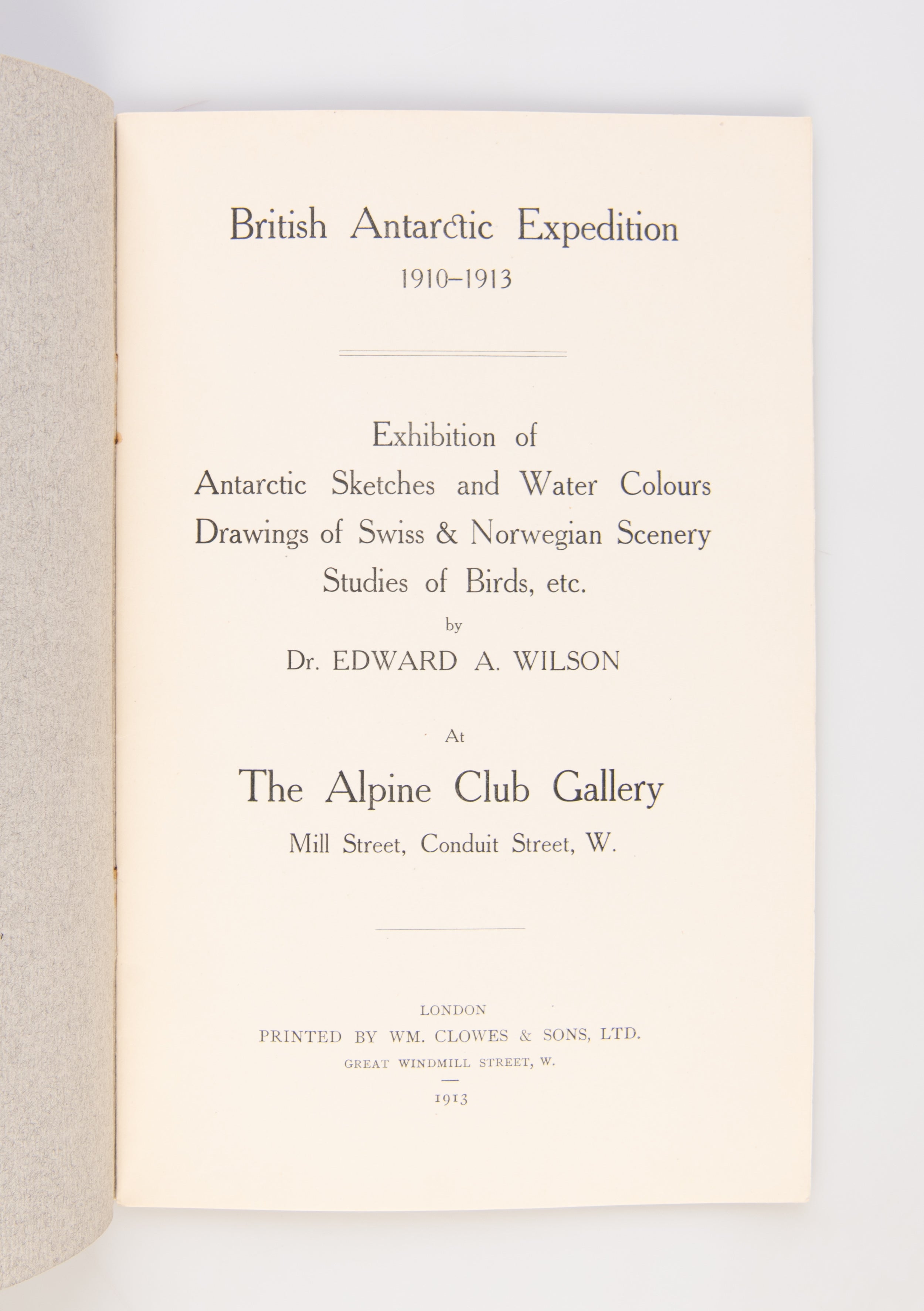 Exhibition of Antarctic Sketches and Water Colours ...