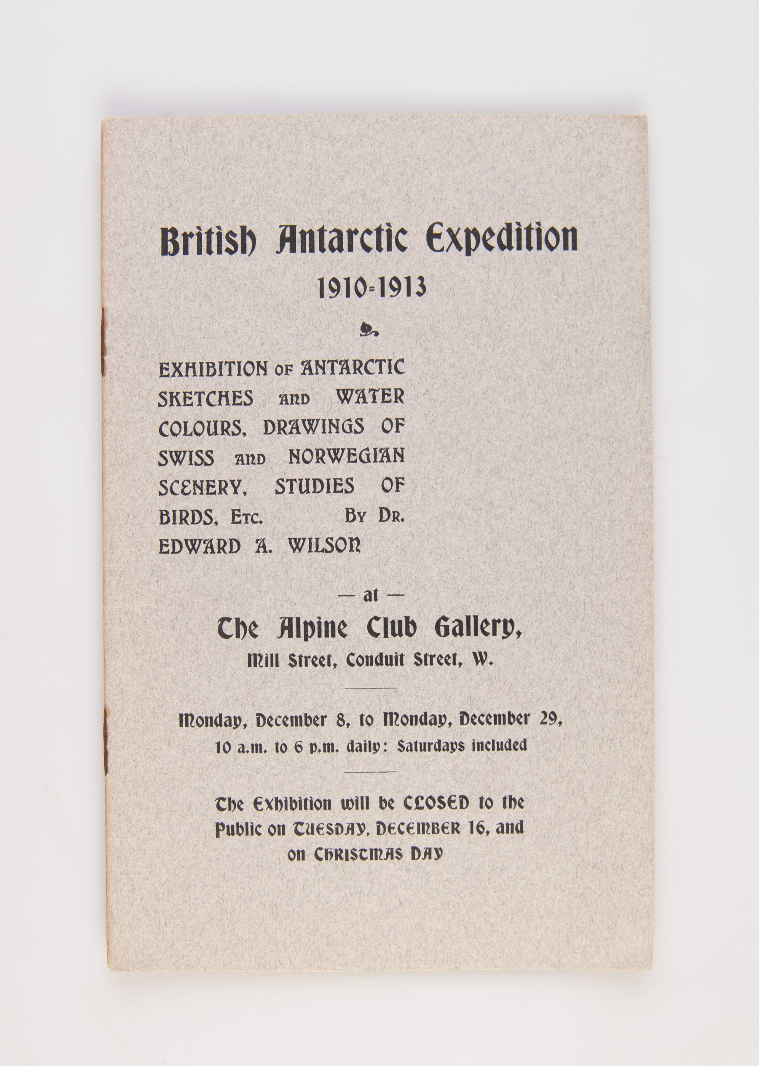 Exhibition of Antarctic Sketches and Water Colours ...