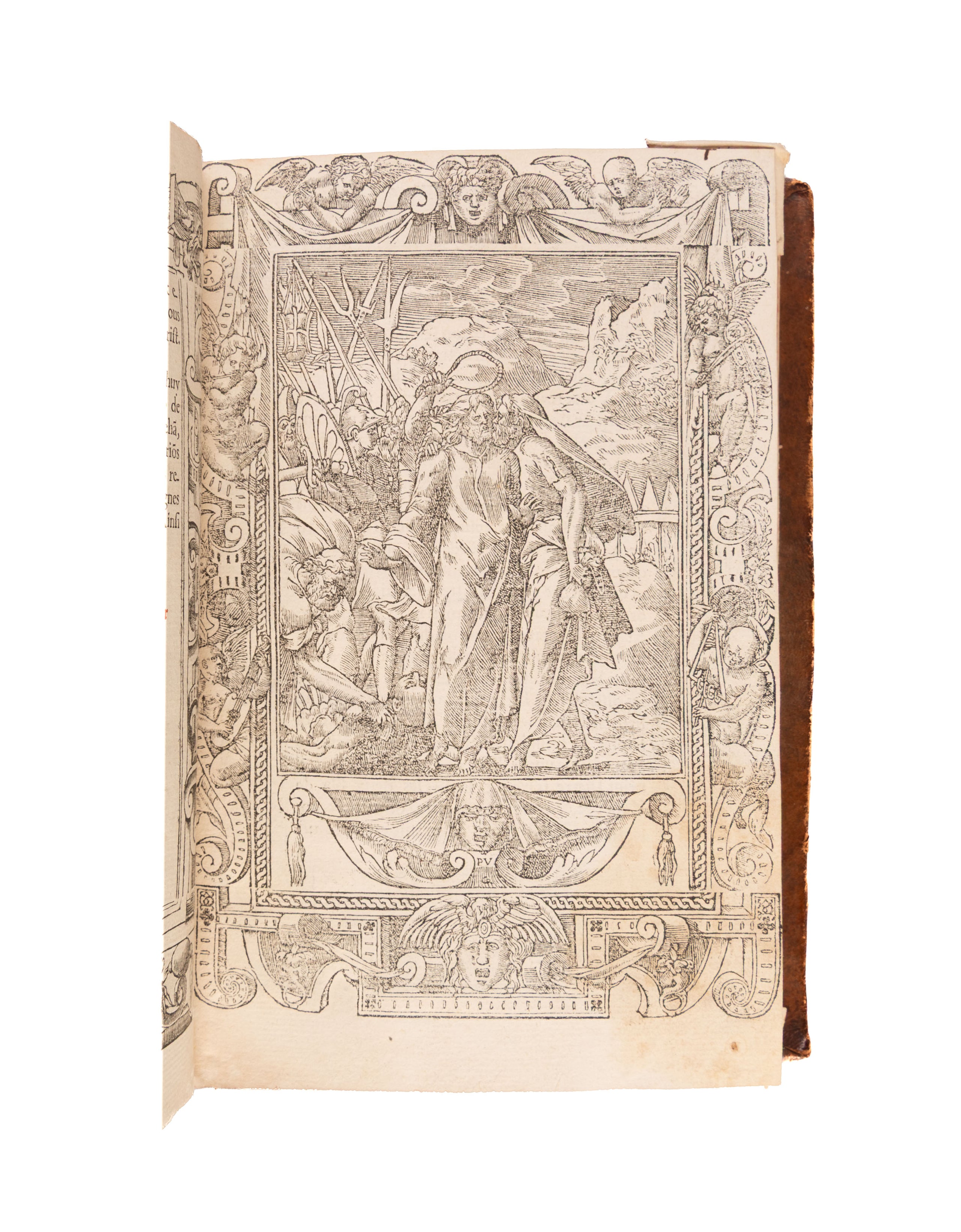 Heures en Francoys & Latin a l'usaige de Romme, corrigées & augmentées de plusieurs suffrages & oraisons. Avec figures nouvelles, appropriées chascune en son lieu.
Lyon, [Macé Bonhomme for] Guillaume Rouillé, 1549