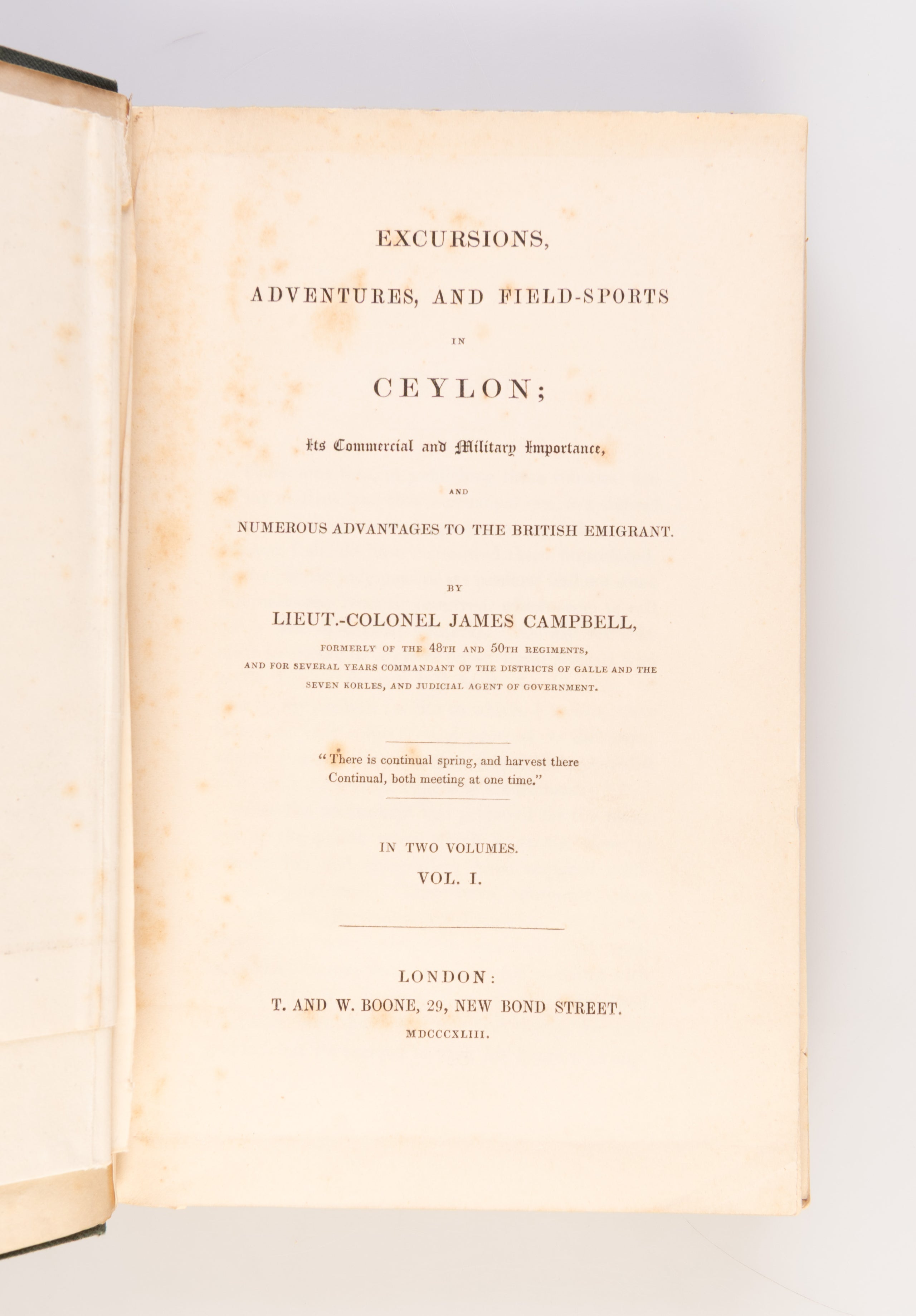 Excursions, Adventures, and Field-Sports in Ceylon;
