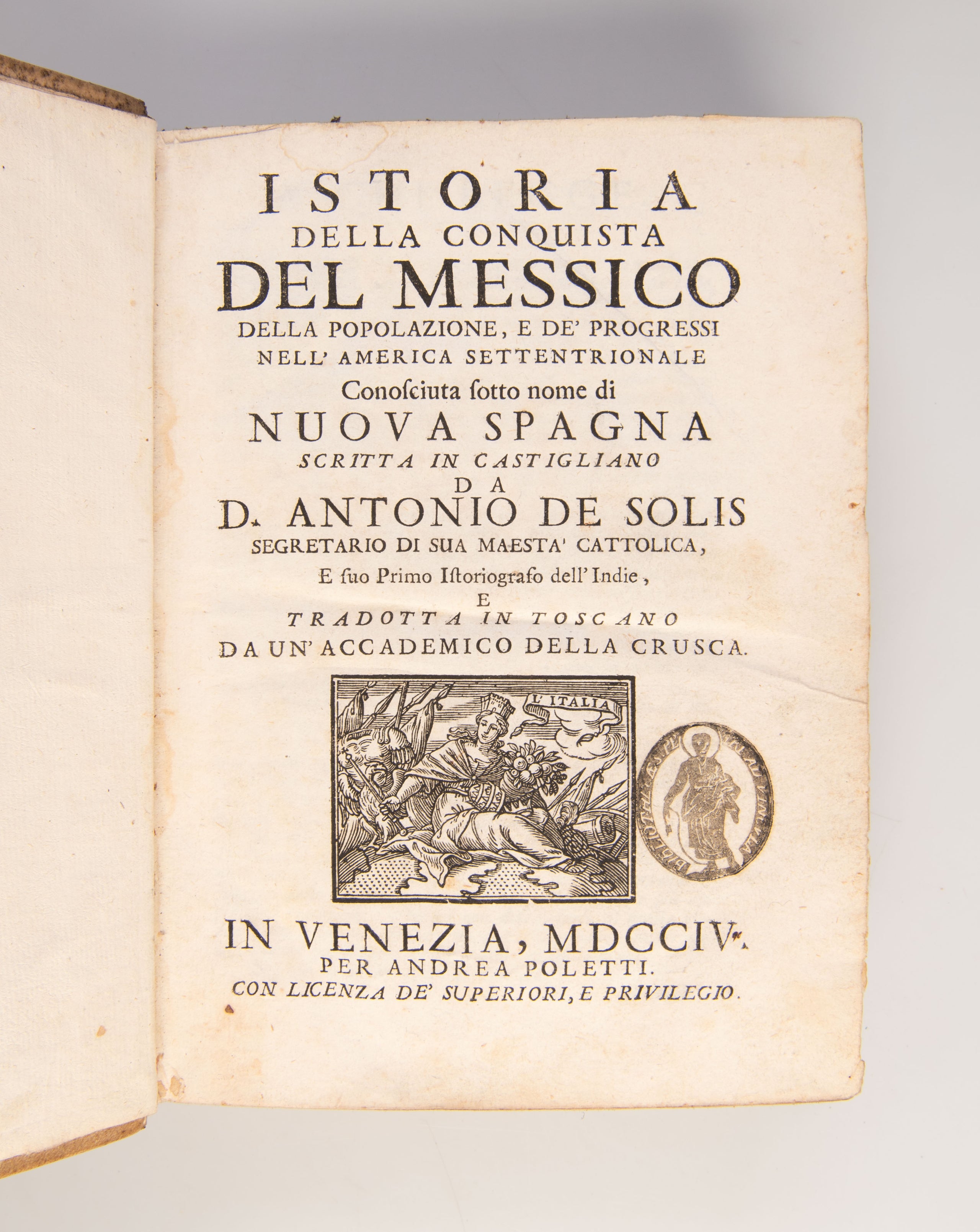 Istoria della conquista del Messico