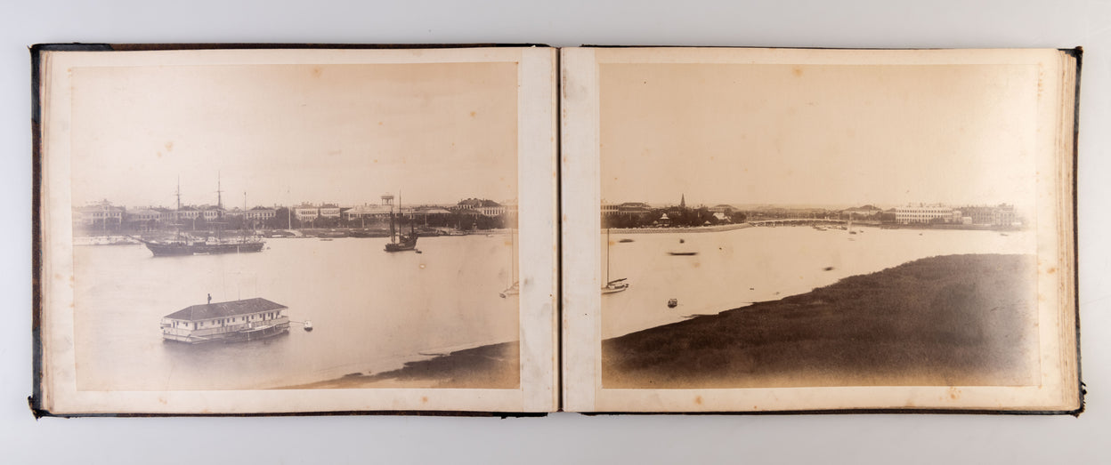 An album of 24 photographs of Shanghai and Peking.