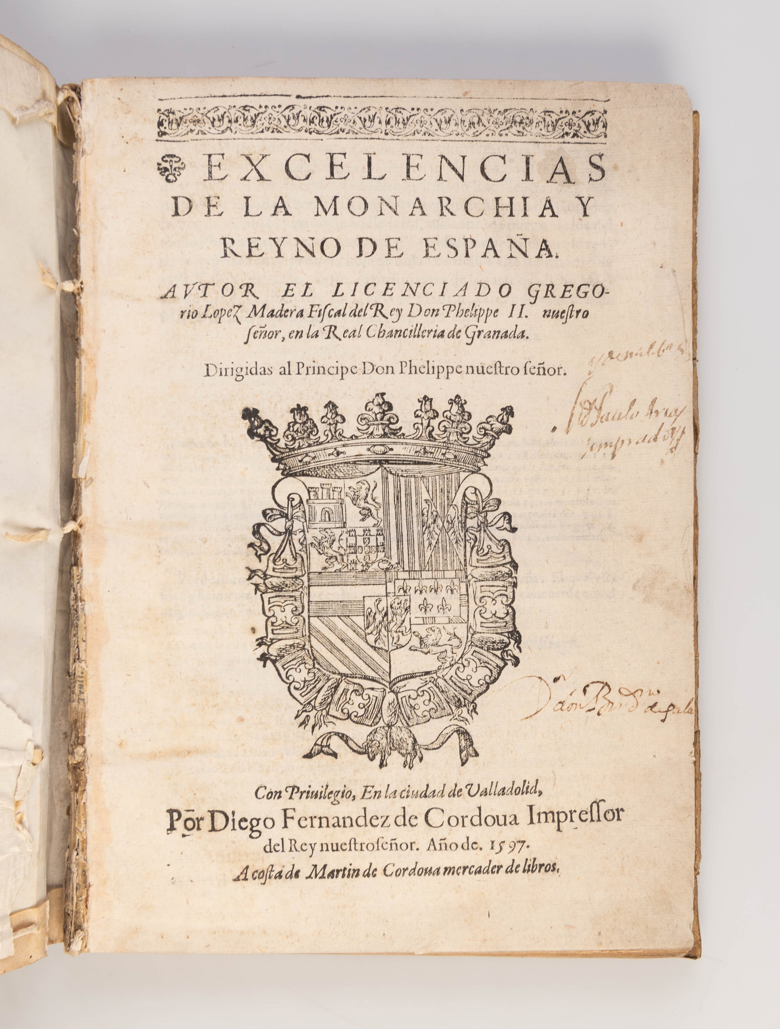 Excelencias de la Monarchia y Reyno de España.