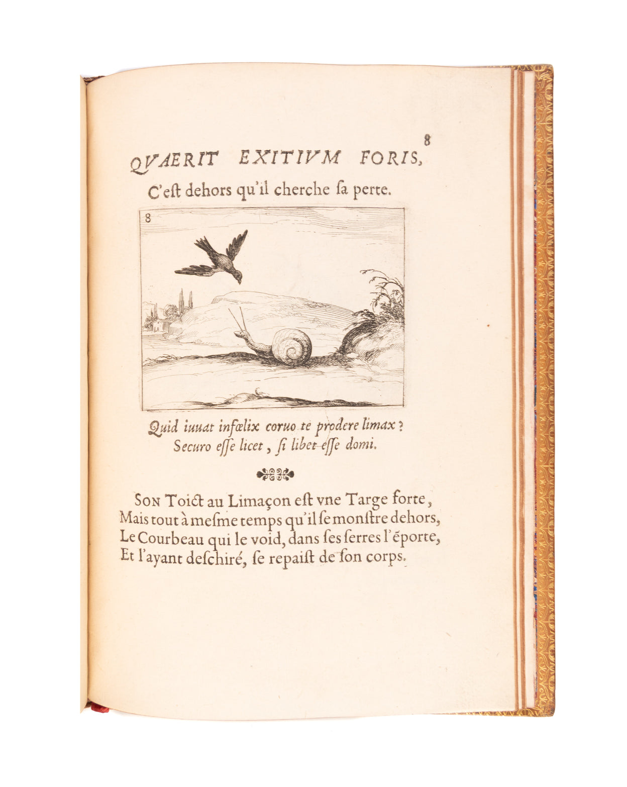 Lux claustri. La Lumiere du cloistre. Representees par figures emblematiques, dessignées & gravées par Jaques Callot.
Paris, François Langlois,