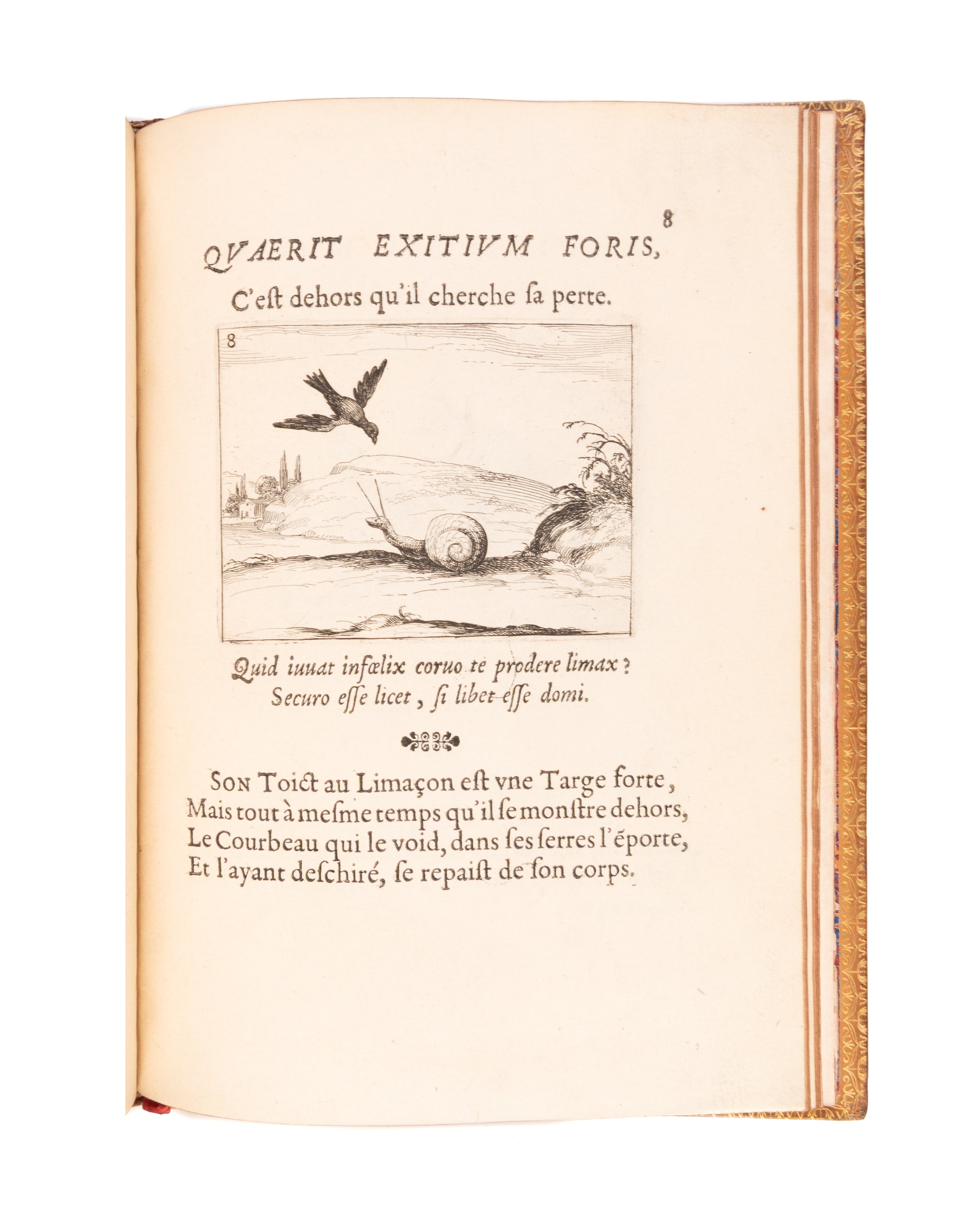 Lux claustri. La Lumiere du cloistre. Representees par figures emblematiques, dessignées & gravées par Jaques Callot.
Paris, François Langlois,