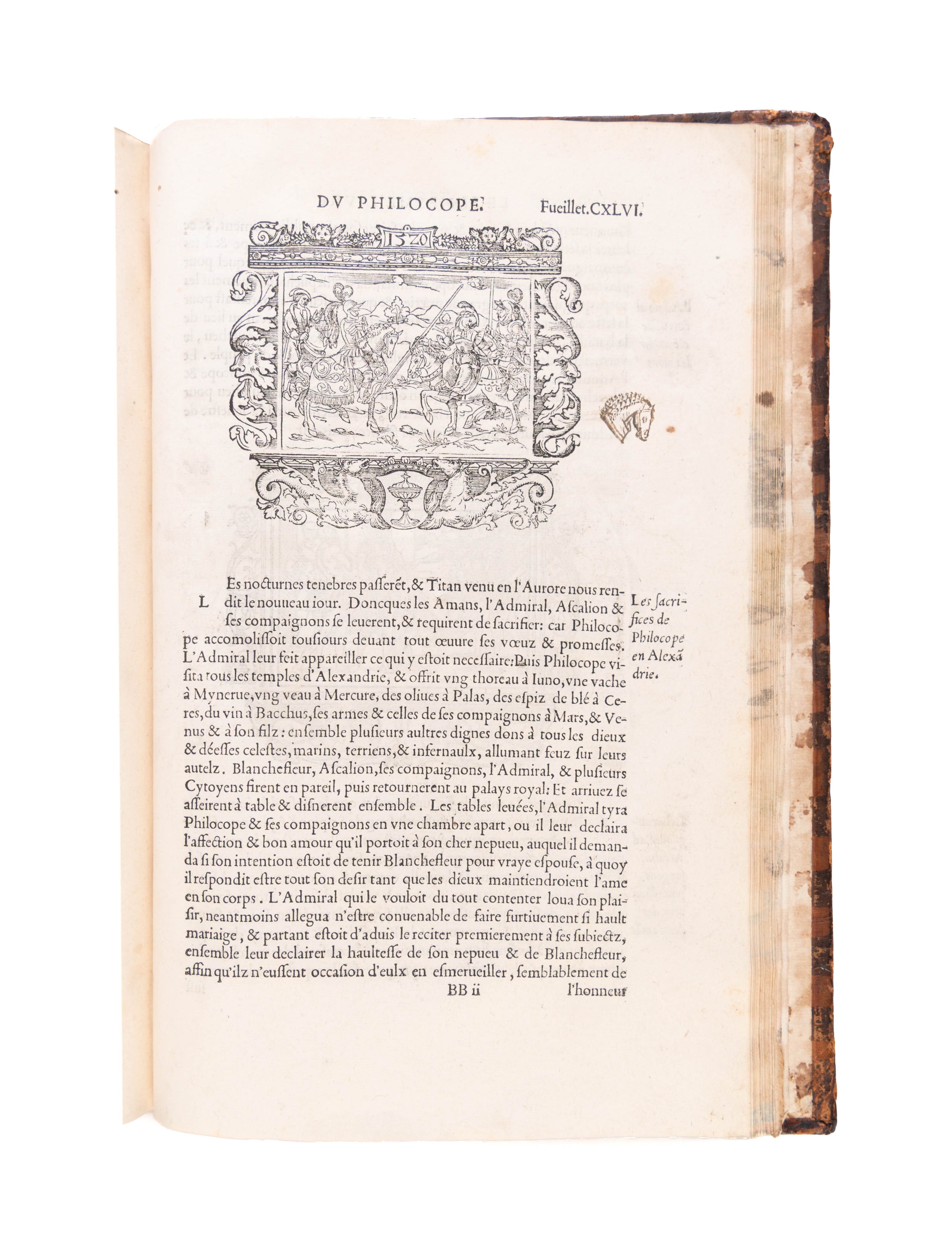 Le Philocope de Messire Jehan Boccace florentin, contena(n)t l’histoire de Fleury et Blanchefleur, divisé en sept livres traduictz d’italien en françoys par Adrian Sevin. 
Paris, D. Janot, 24 FebruarY 1542